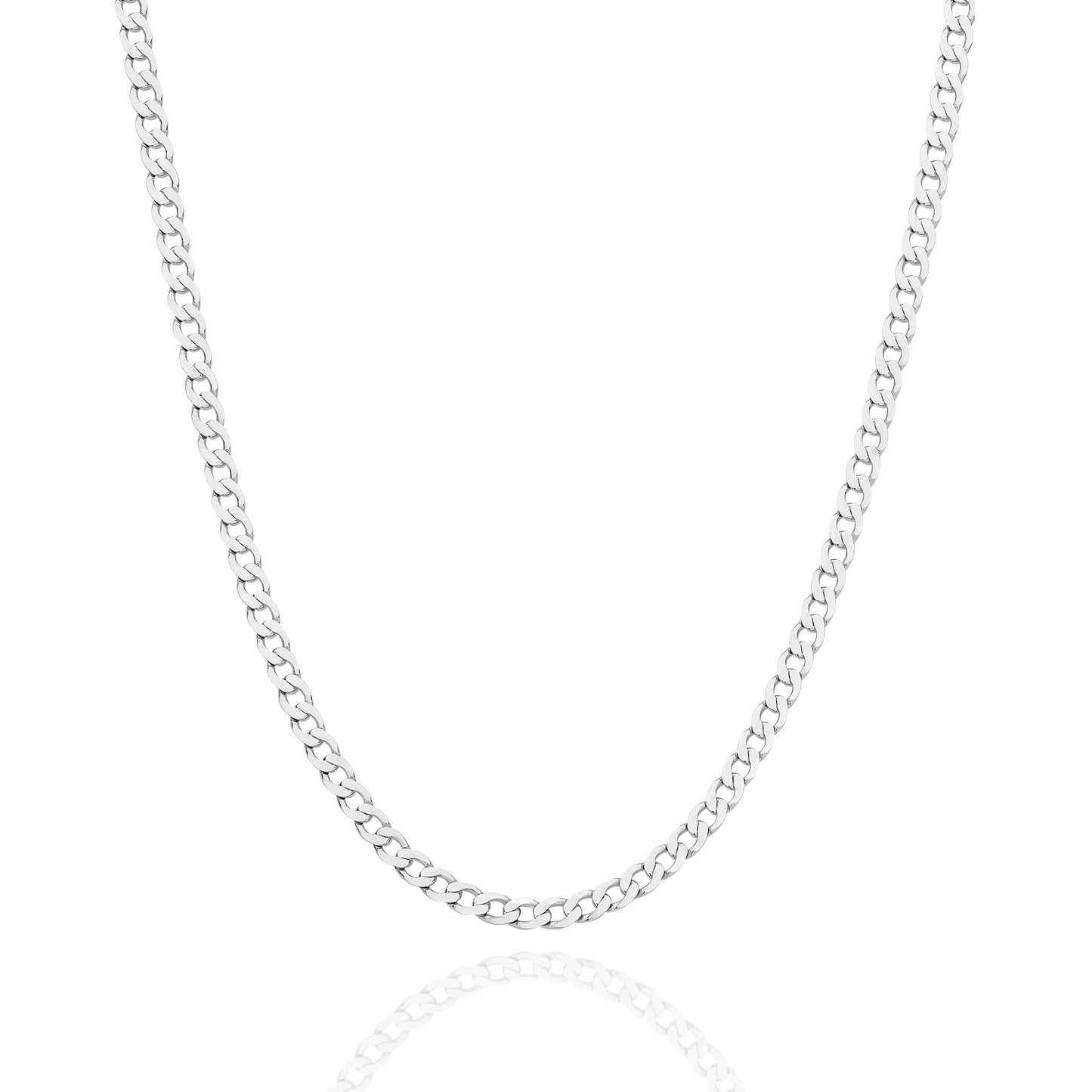 Figaro gold chain white gold 3mm single link