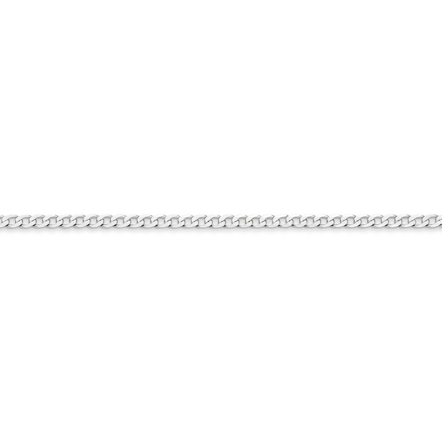 Figaro gold chain white gold 3mm single link