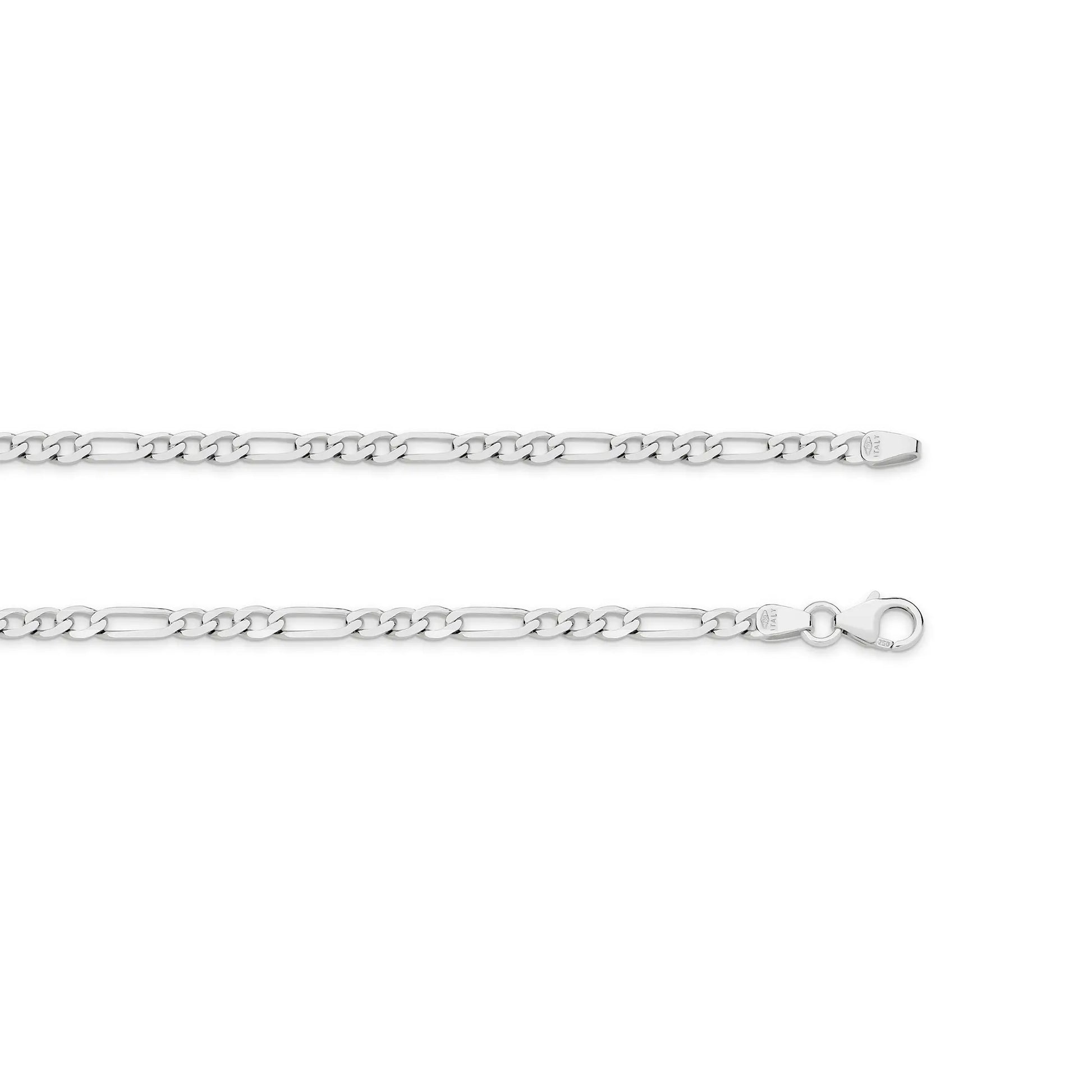 figaro gold chain white gold 3mm