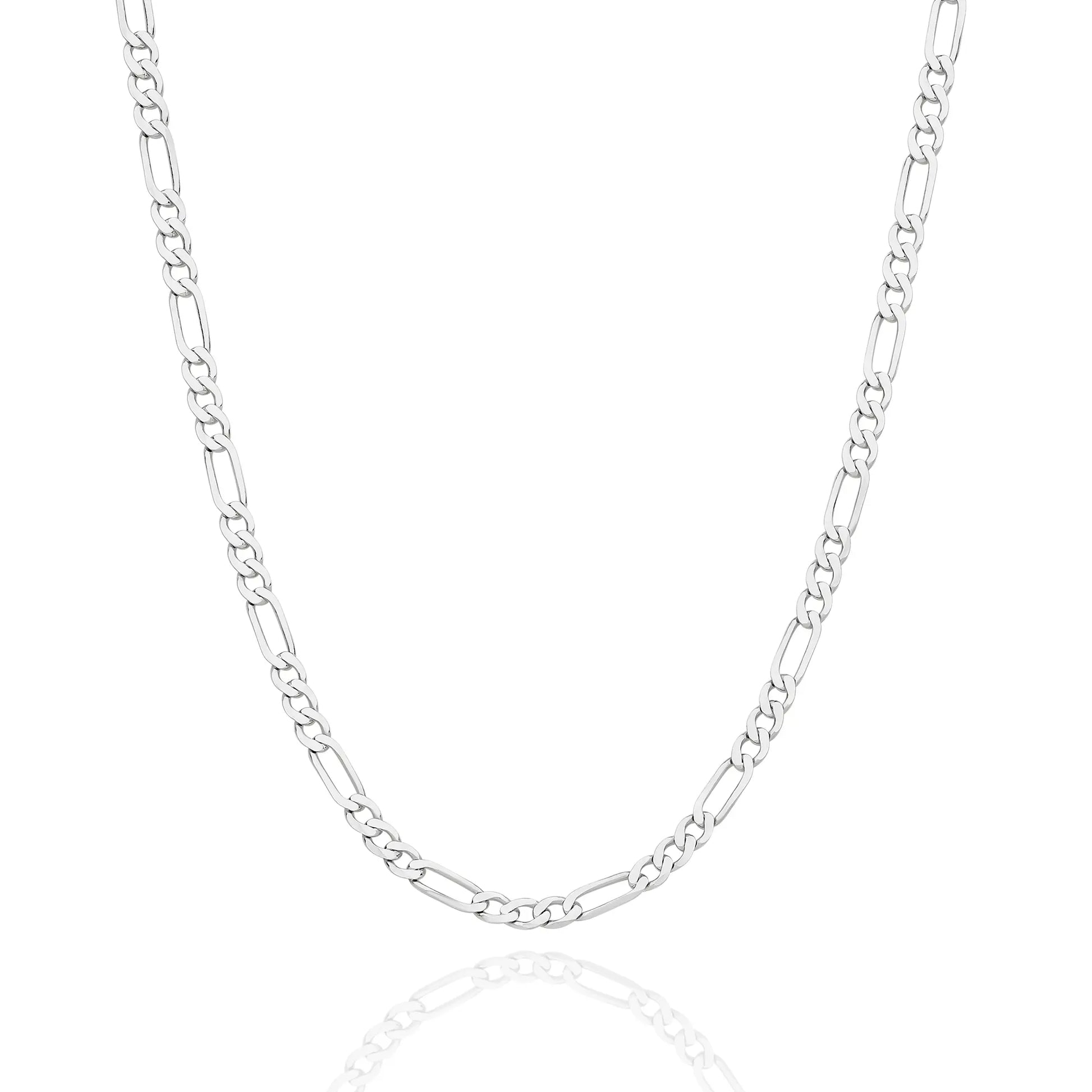 figaro gold chain white gold 3mm