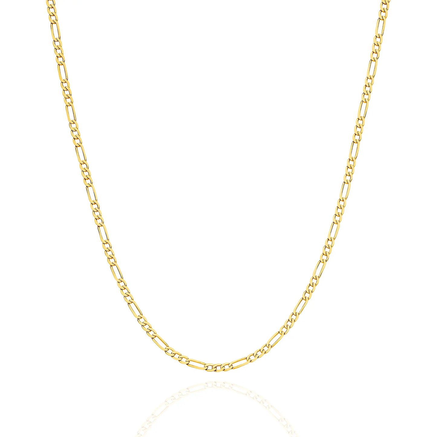 figaro gold chain yellow gold 1 9mm