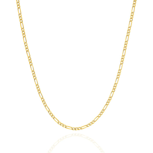 figaro gold chain yellow gold 1 9mm