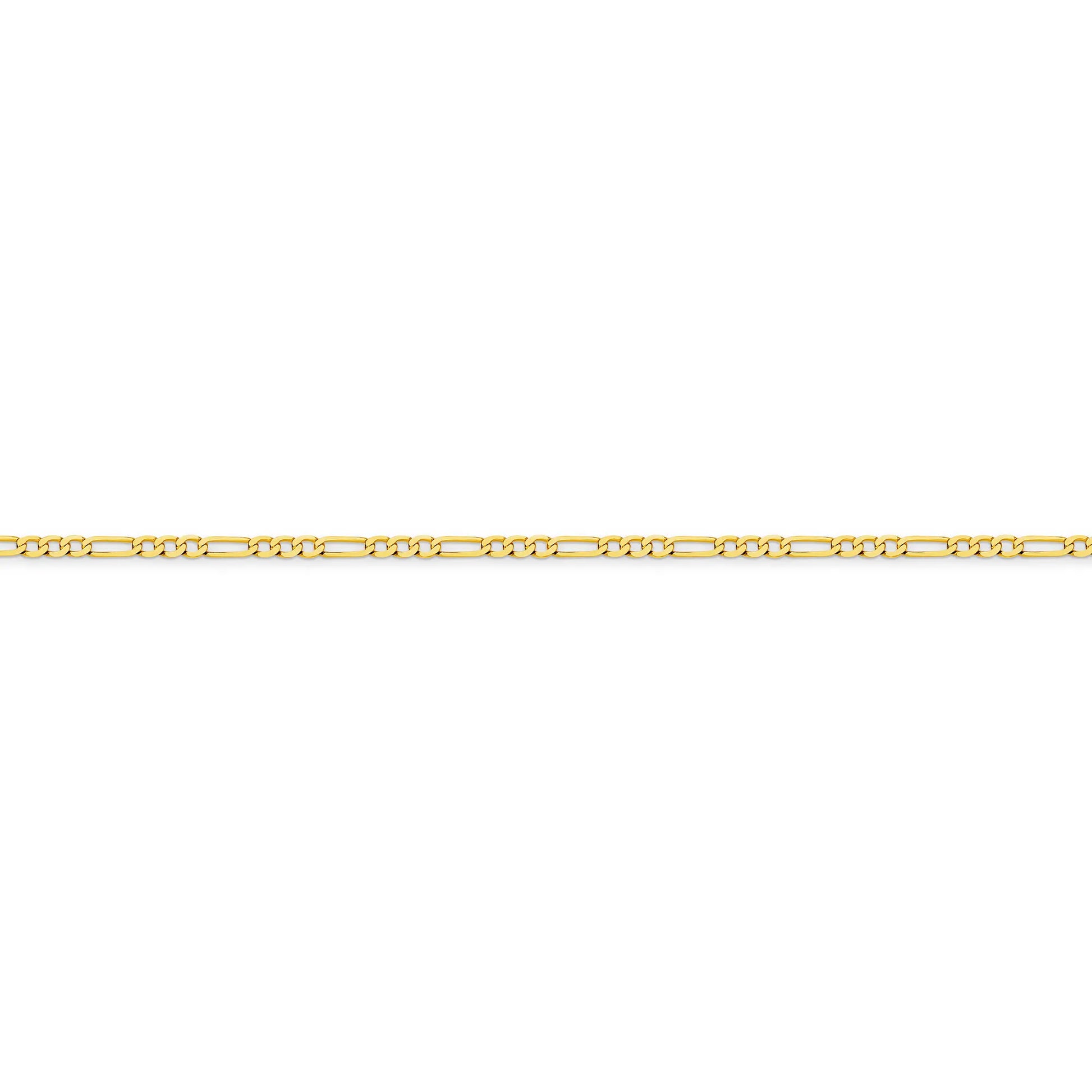 figaro gold chain yellow gold 1 9mm