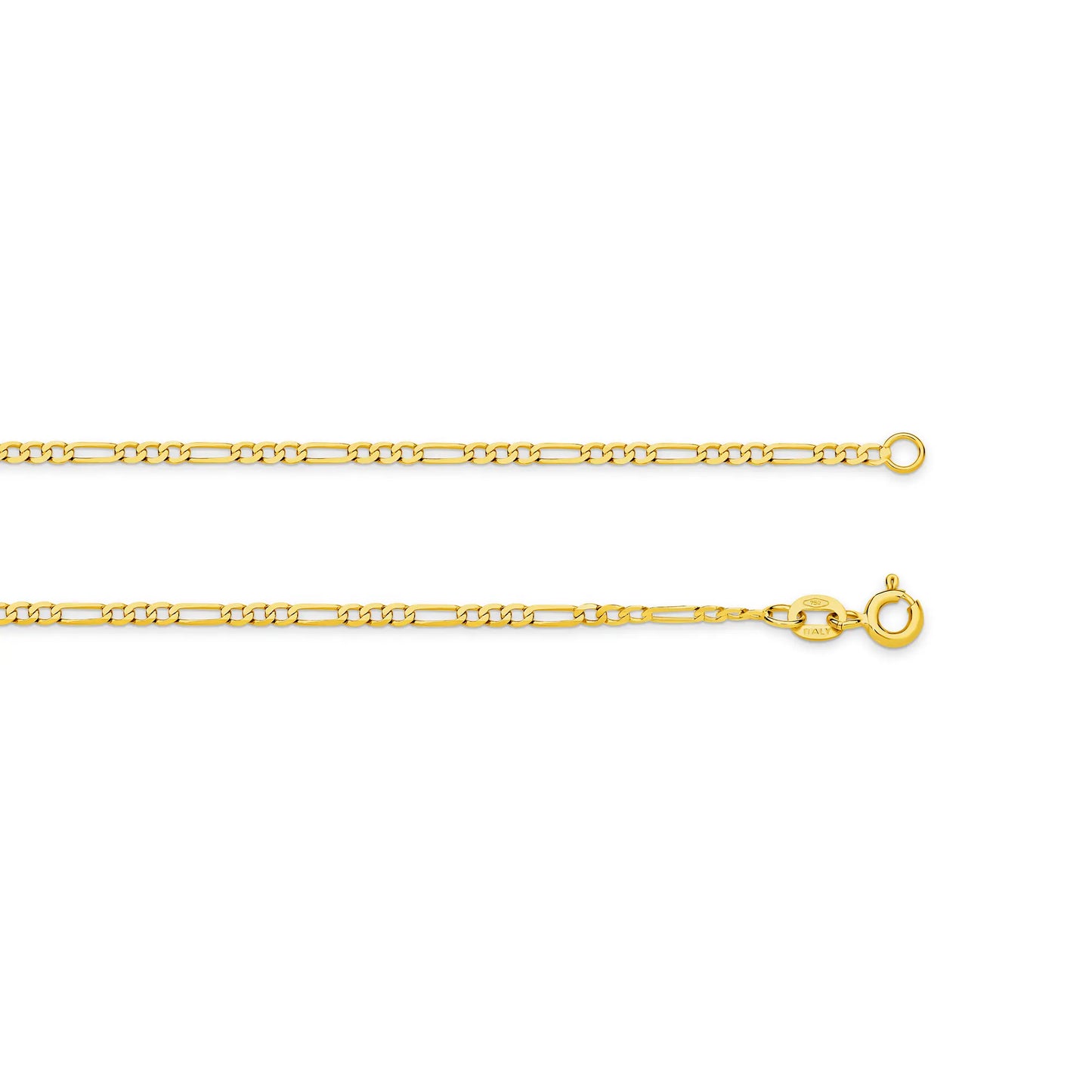 figaro gold chain yellow gold 1 9mm