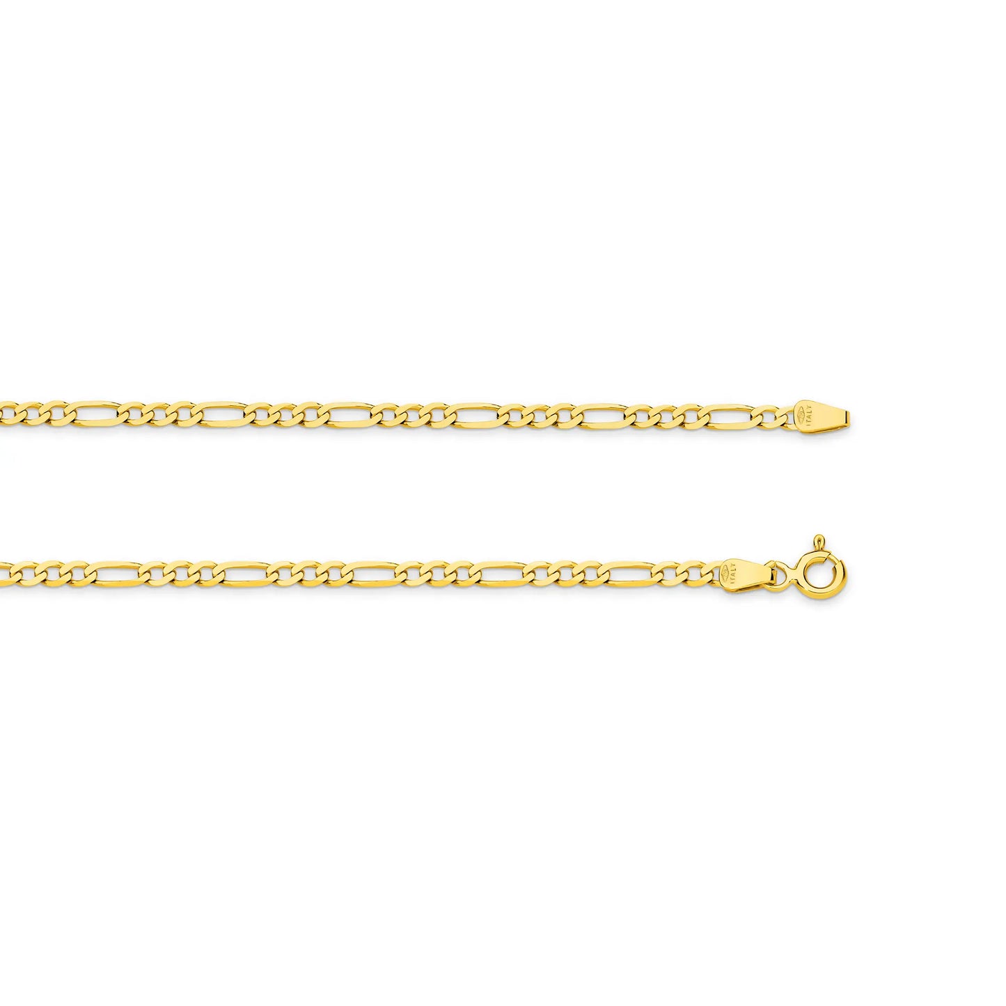 figaro gold chain yellow gold 2 4mm