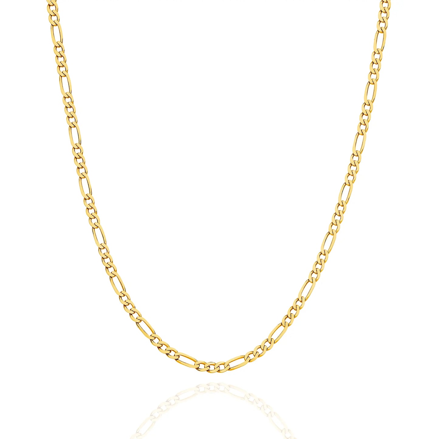 figaro gold chain yellow gold 2 4mm