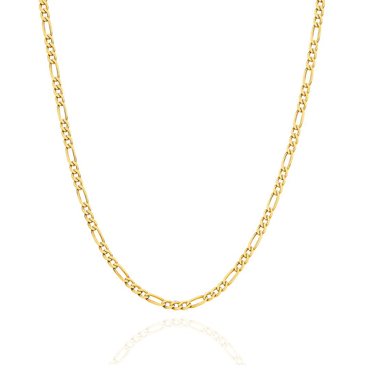 figaro gold chain yellow gold 2 4mm