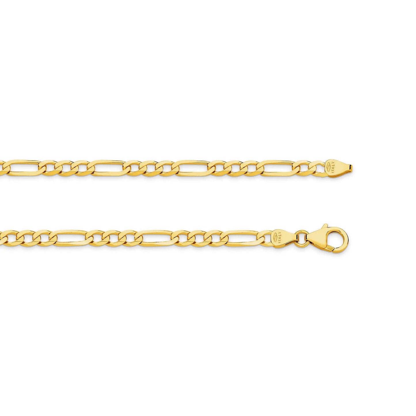 figaro gold chain yellow gold 3 9mm