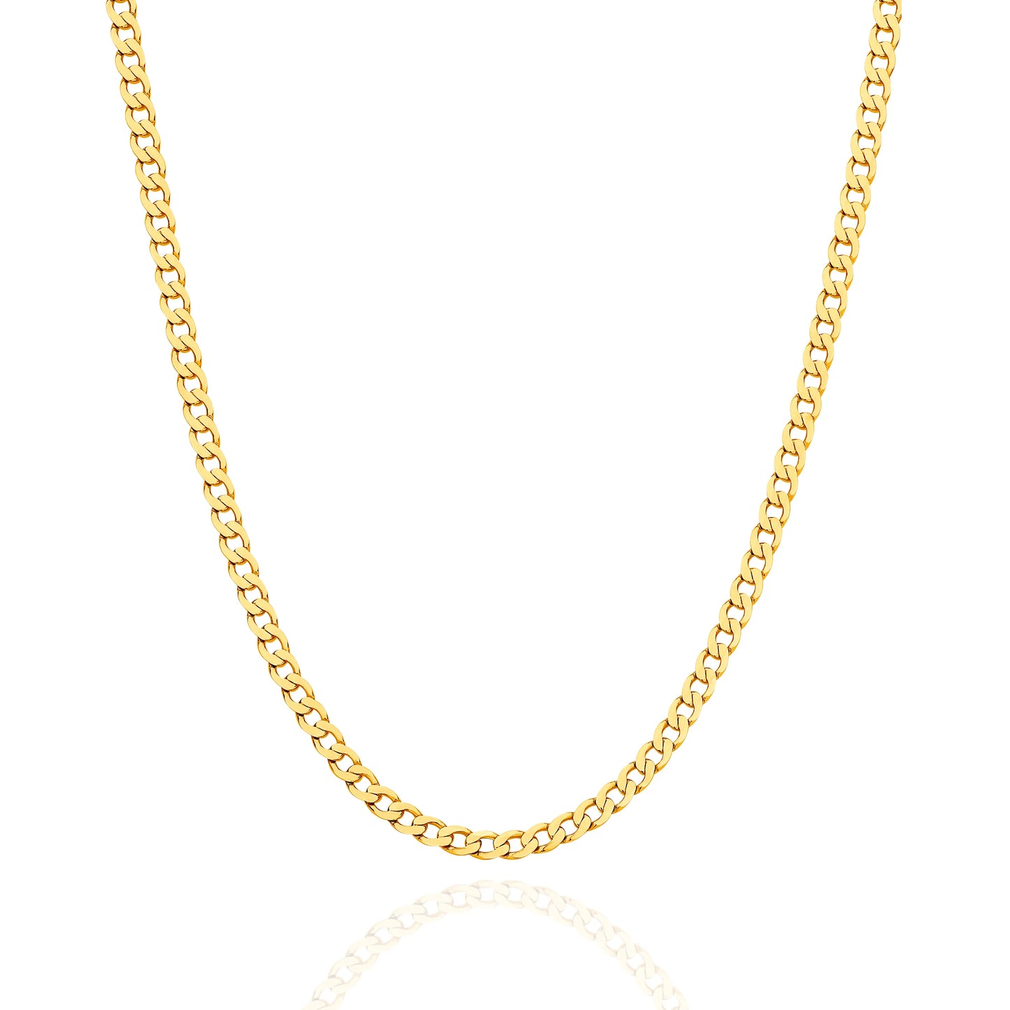 Figaro gold chain yellow gold 3mm single link