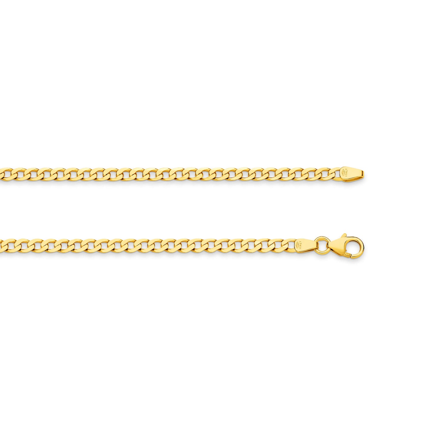 Figaro gold chain yellow gold 3mm single link