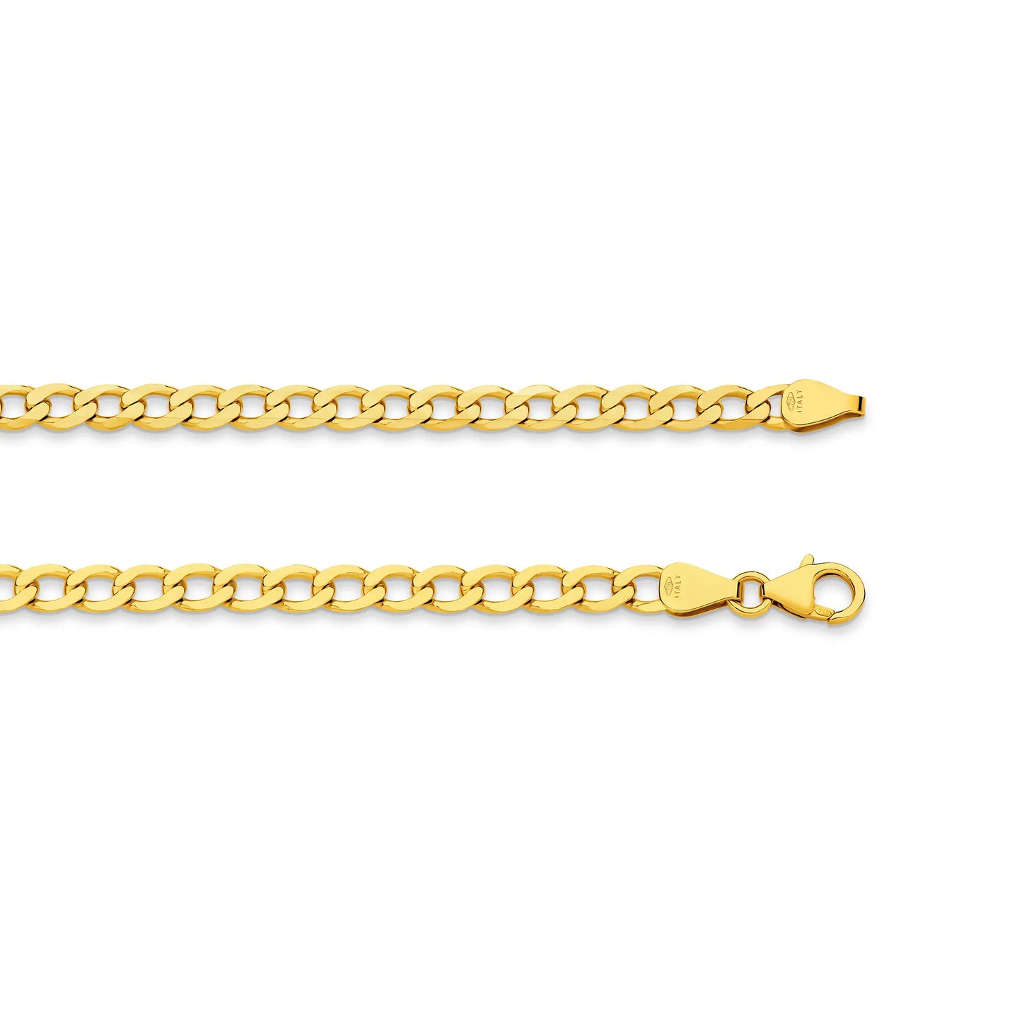 figaro gold chain yellow gold 4 8mm 0 1