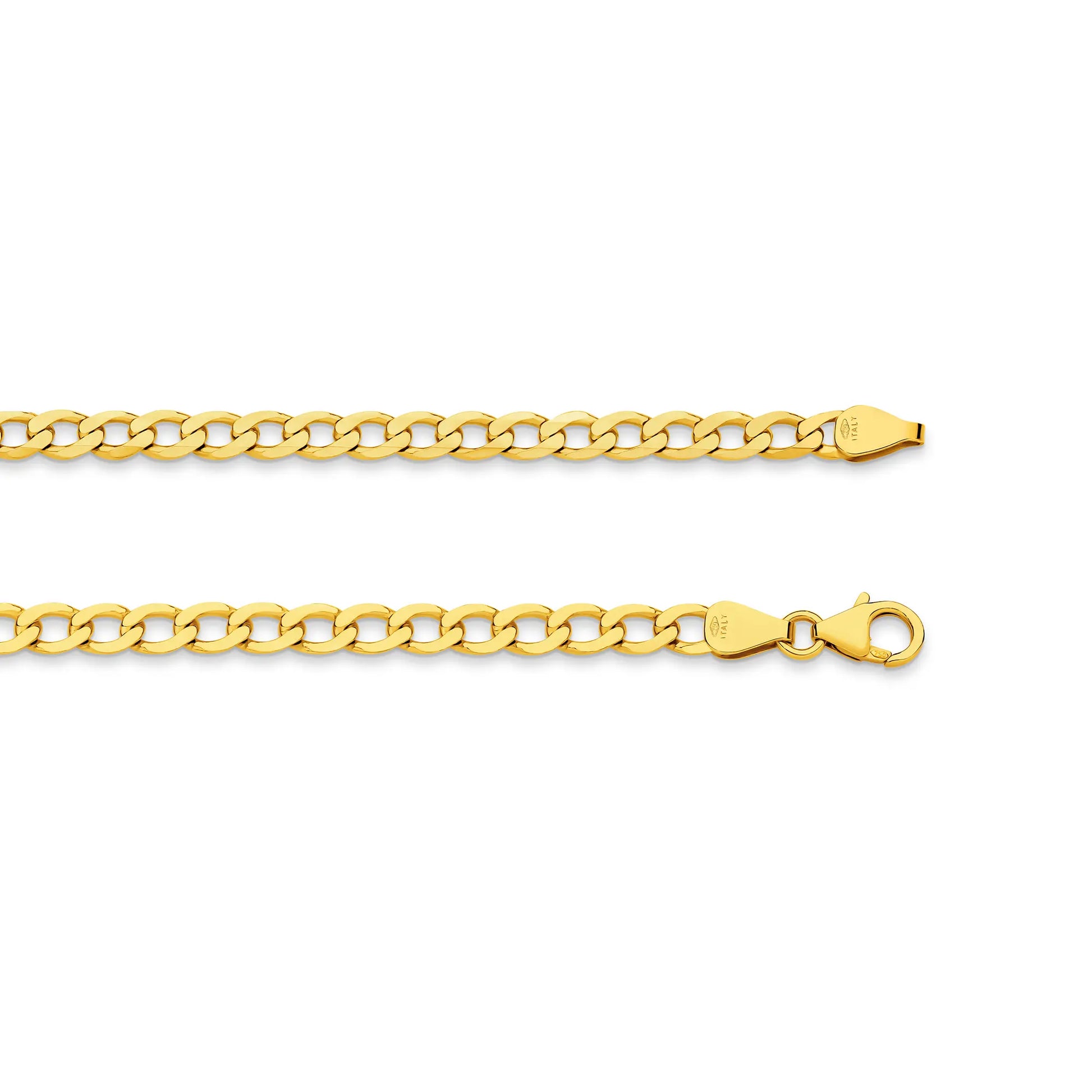 figaro gold chain yellow gold 4 8mm 0 1