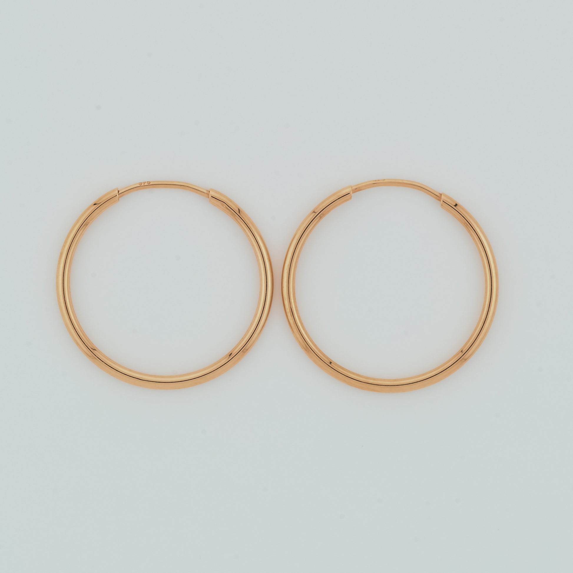 Large Gold Sleepers Earrings 9ct 23mm