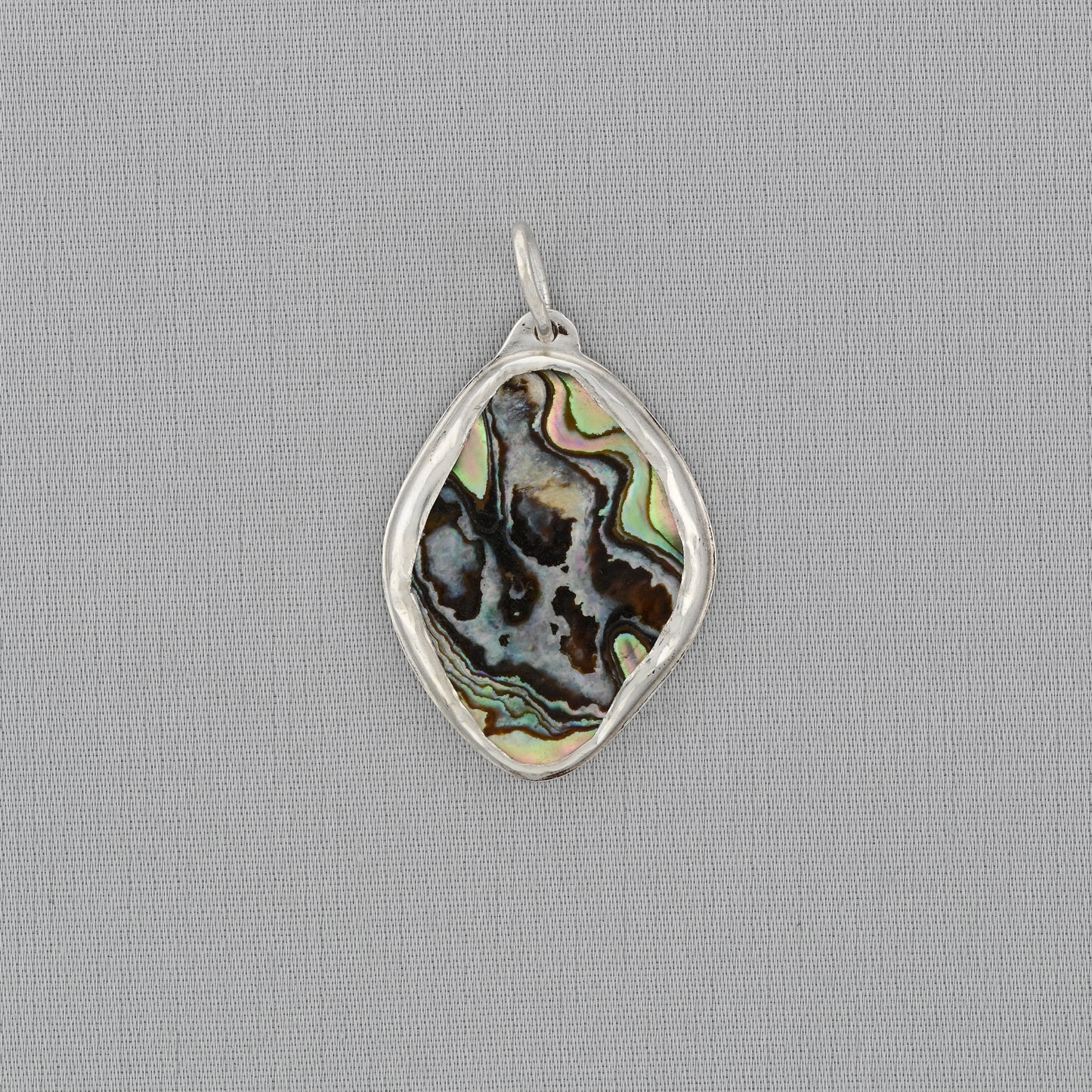 Mother of Pearl Fine Silver Pendant Medium