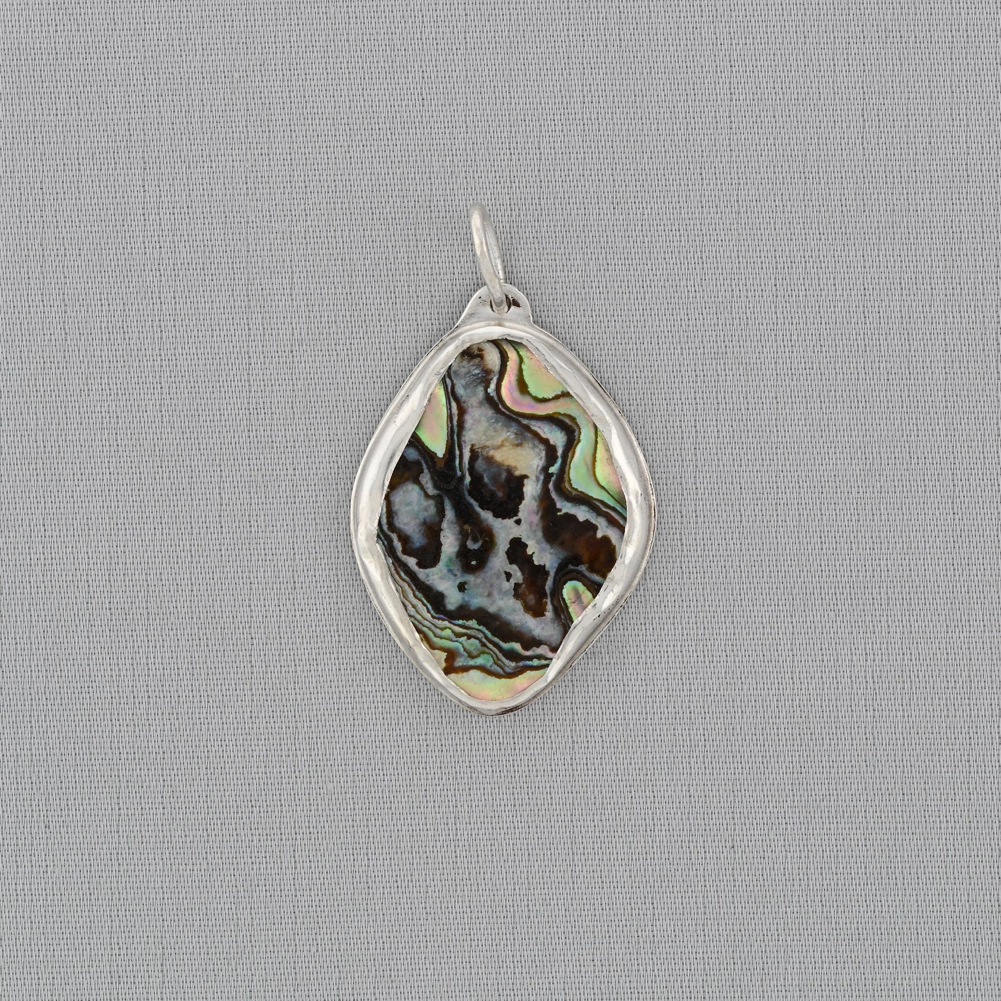 Mother of Pearl Fine Silver Pendant Medium