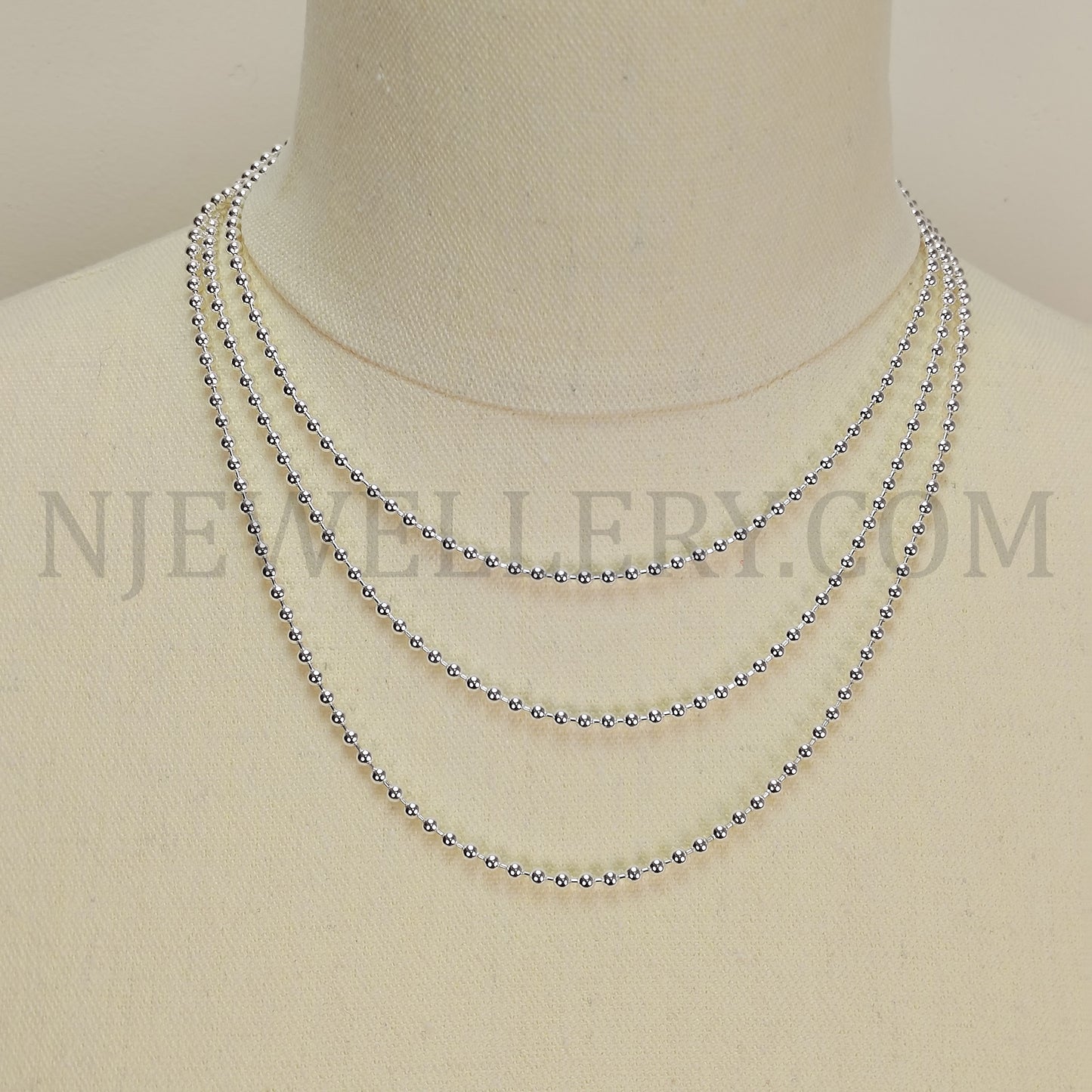 Silver Ball chain 3mm