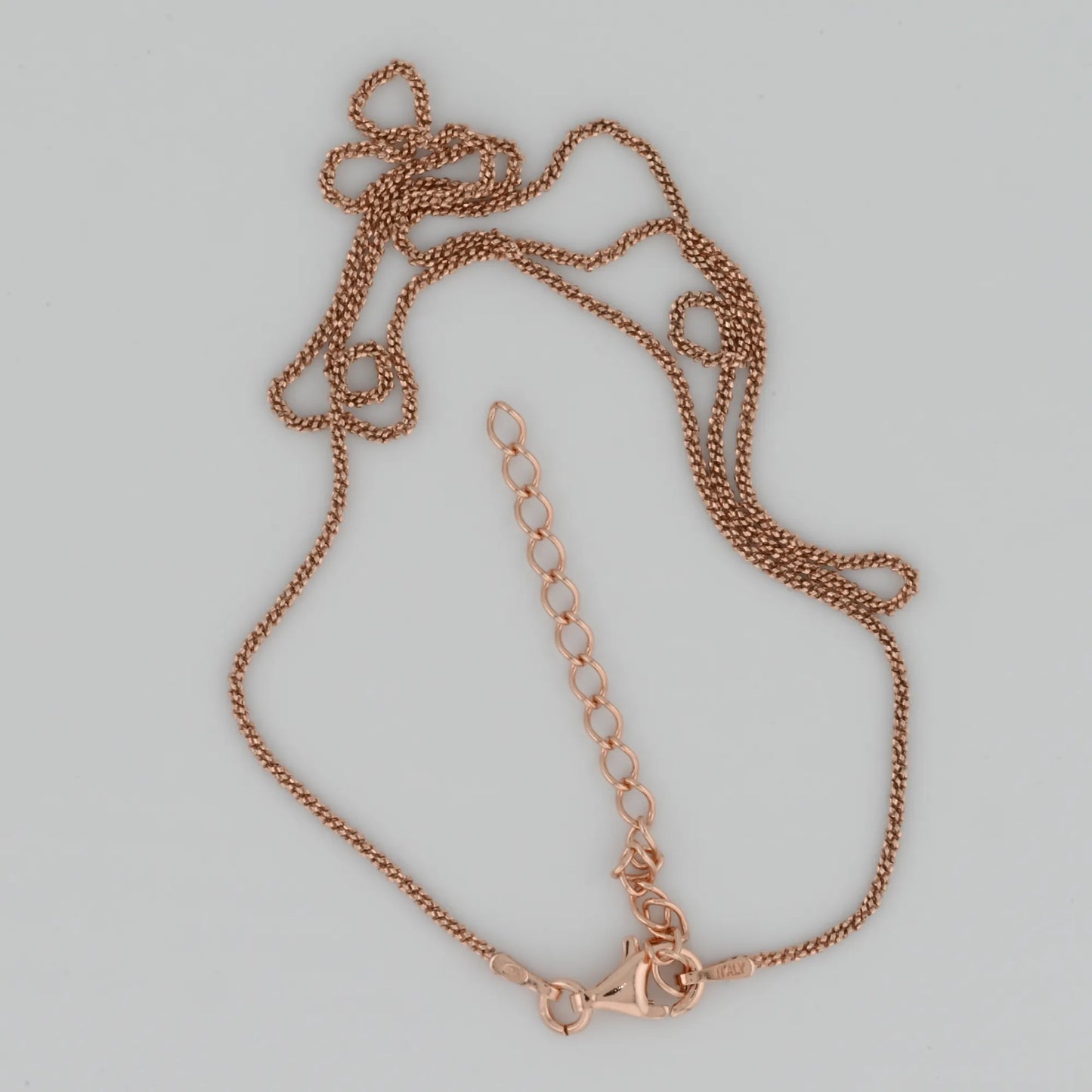 Margarita Rose Gold Plated Silver Chain 1.1mm