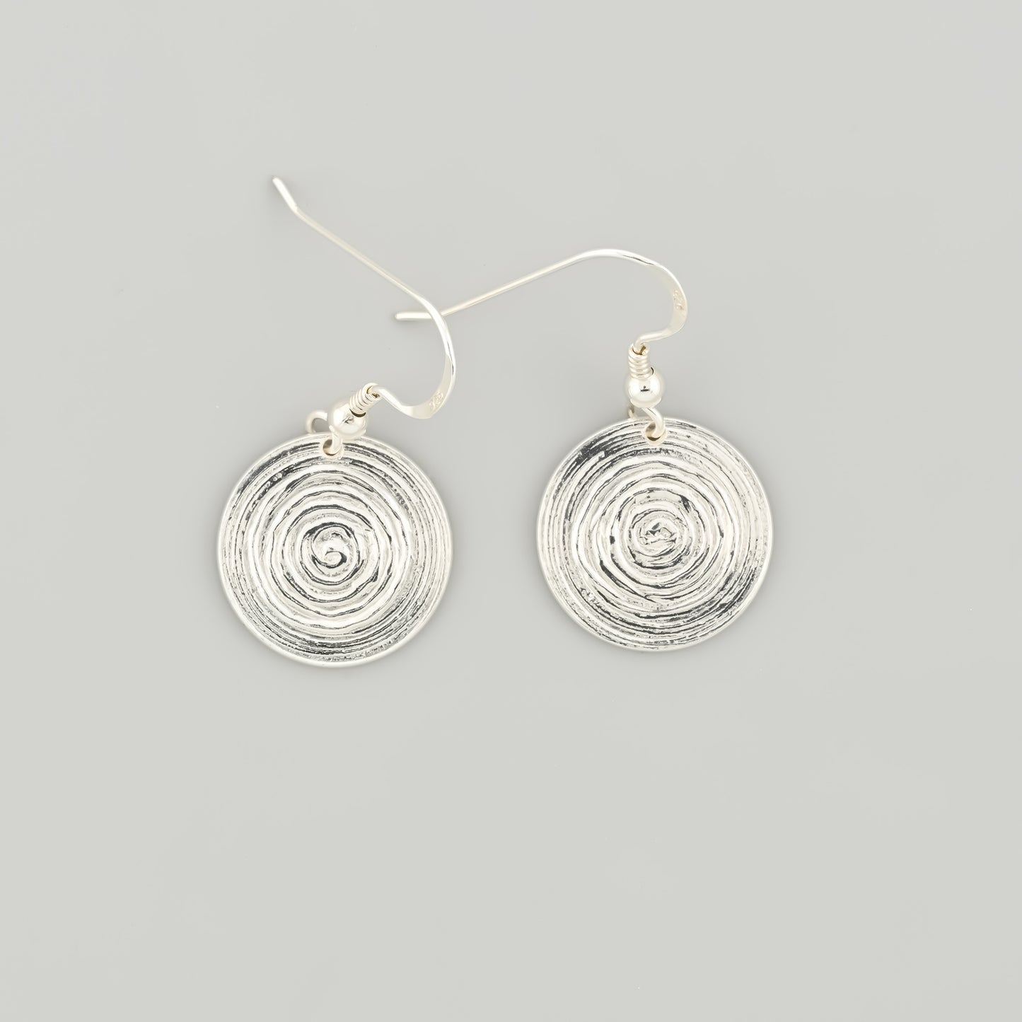 Circle Silver Earrings