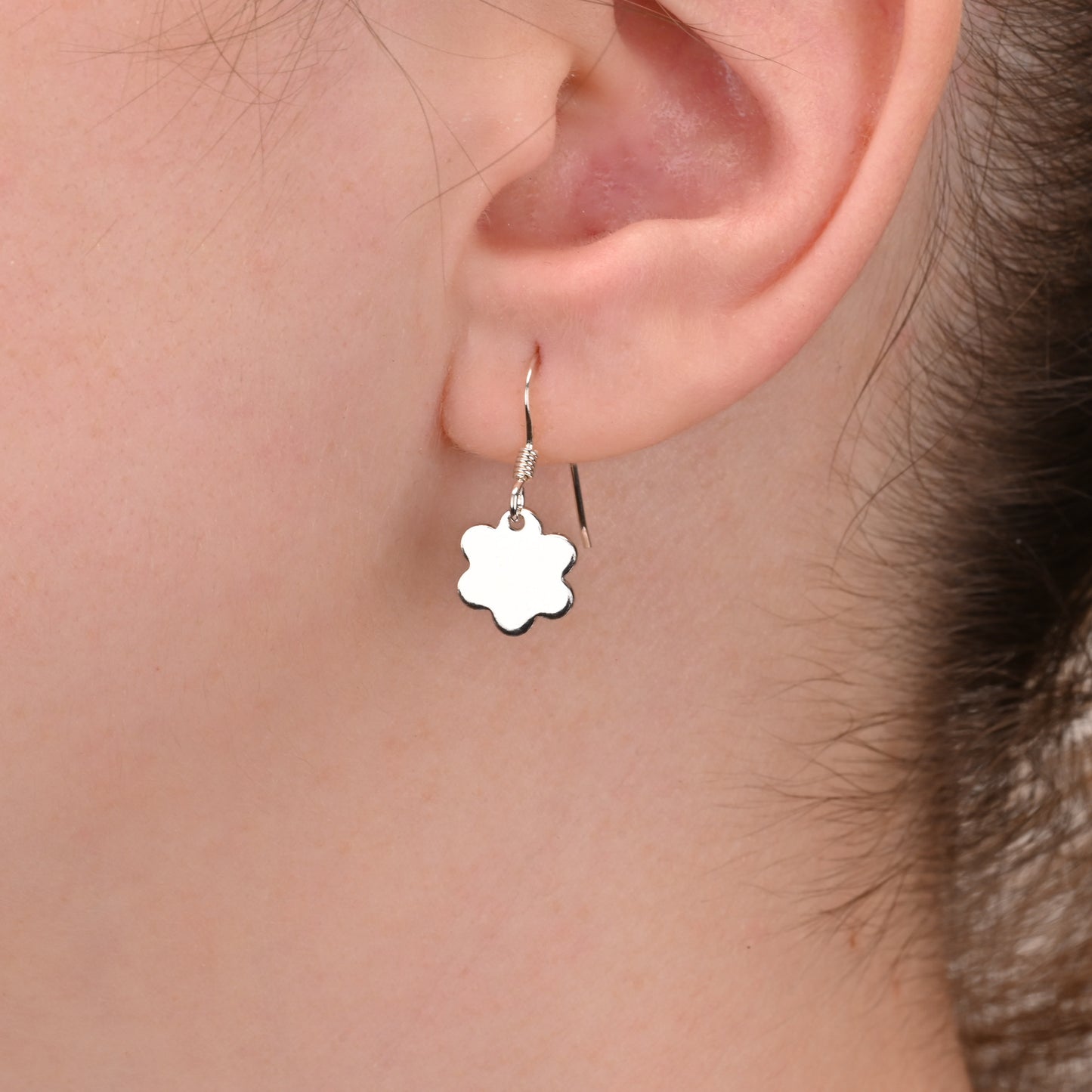 Flower Silver Earrings