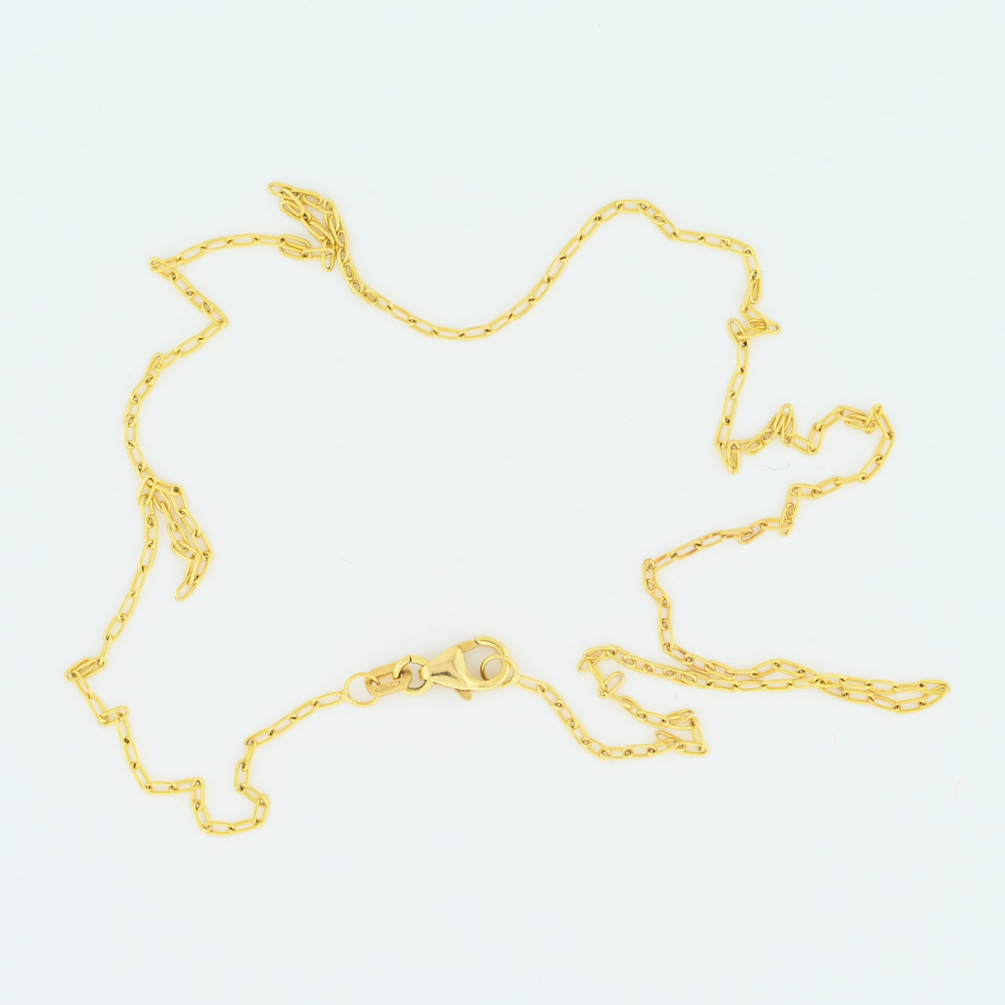 Gold paperclip chain 1.3mm