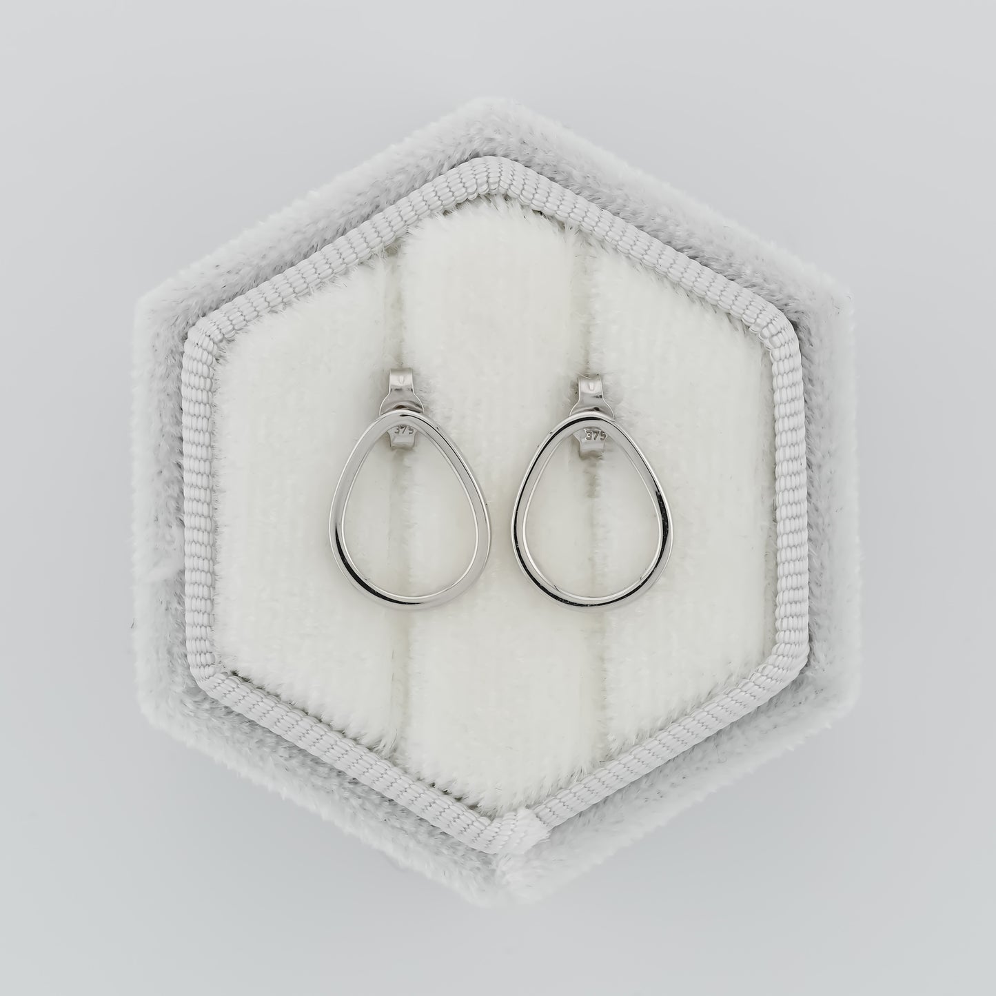 White Gold Drop Earrings