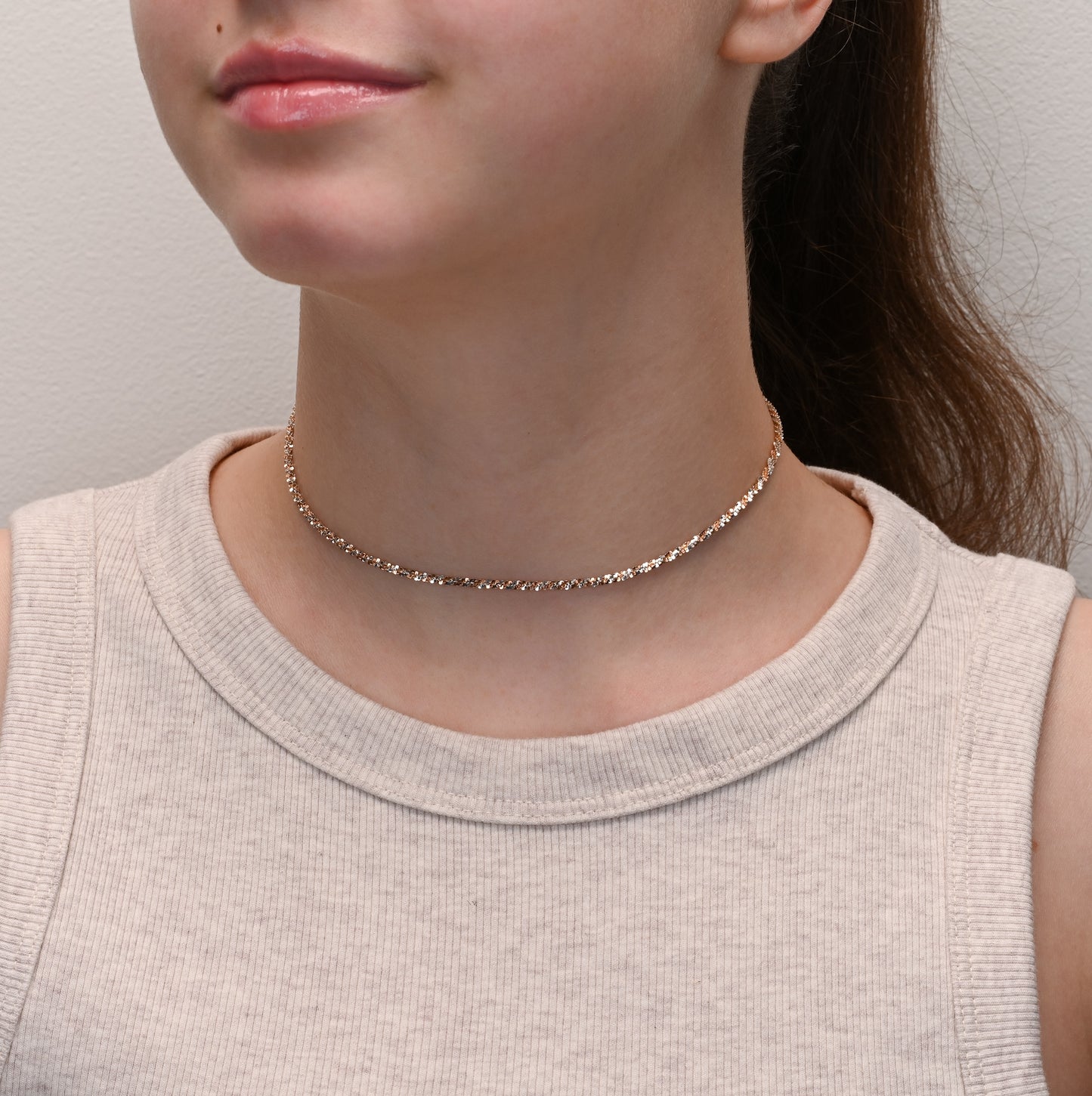 Margarita Silver Chain Rose Gold & Rhodium Plated