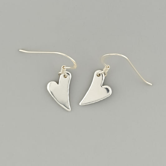 Heart Silver Earrings