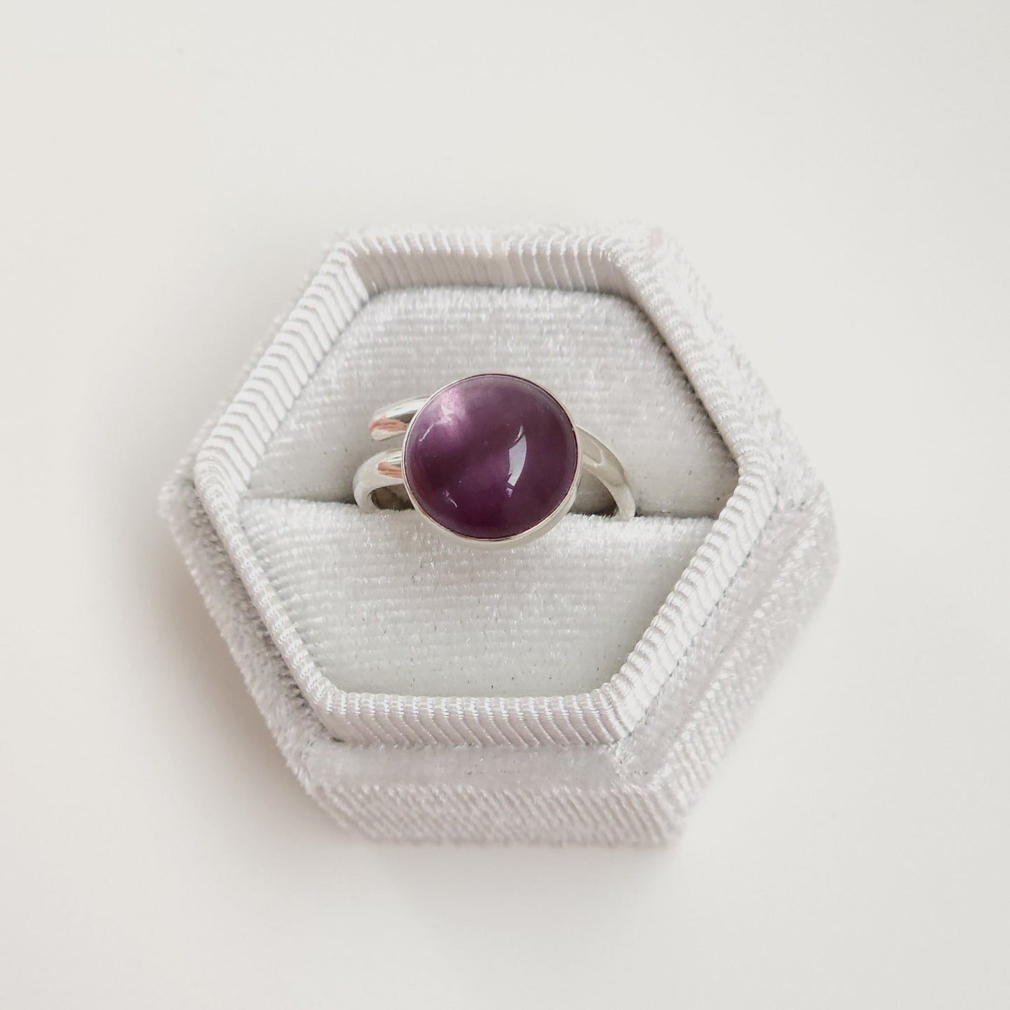 Amethyst Silver Ring