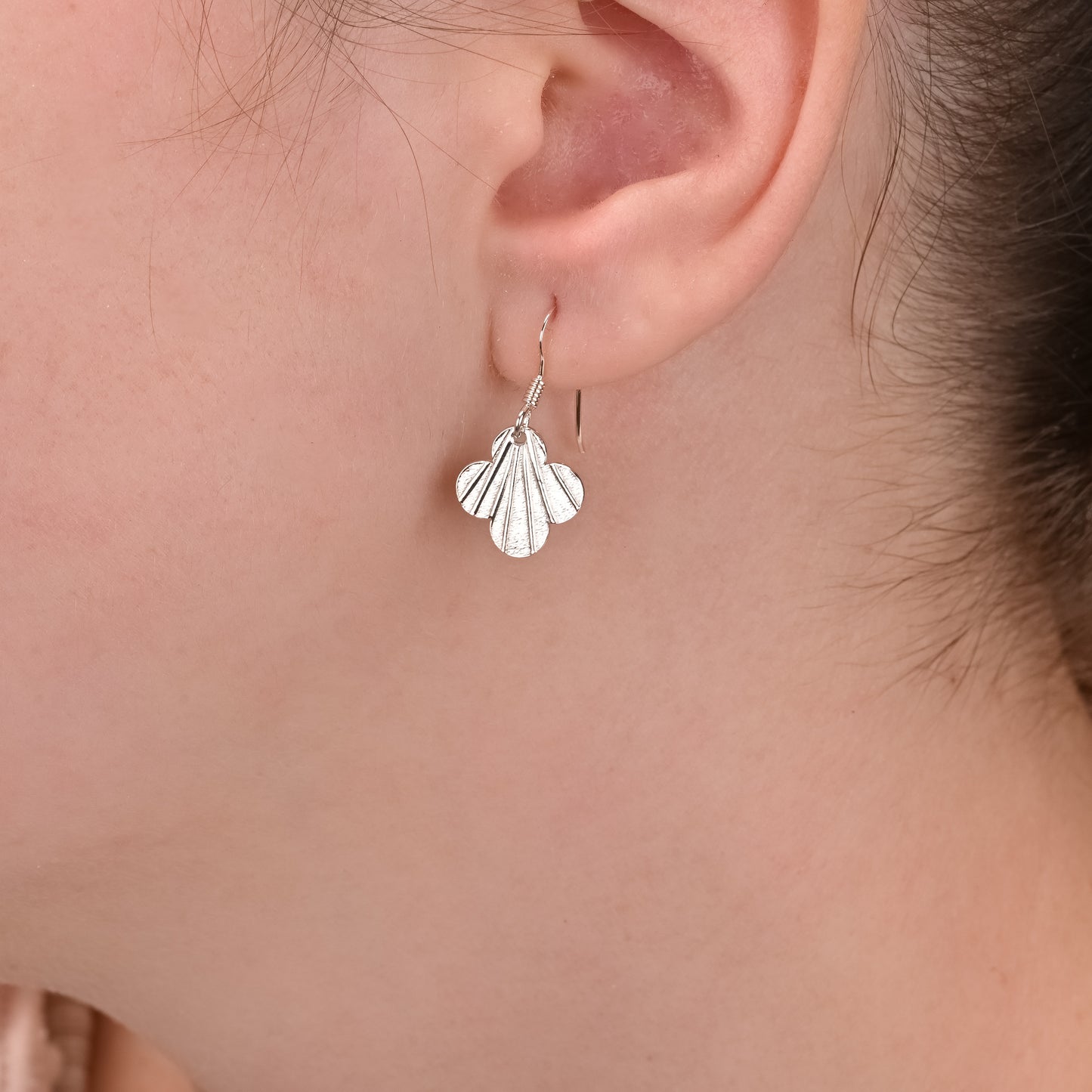 Flower Silver Earrings