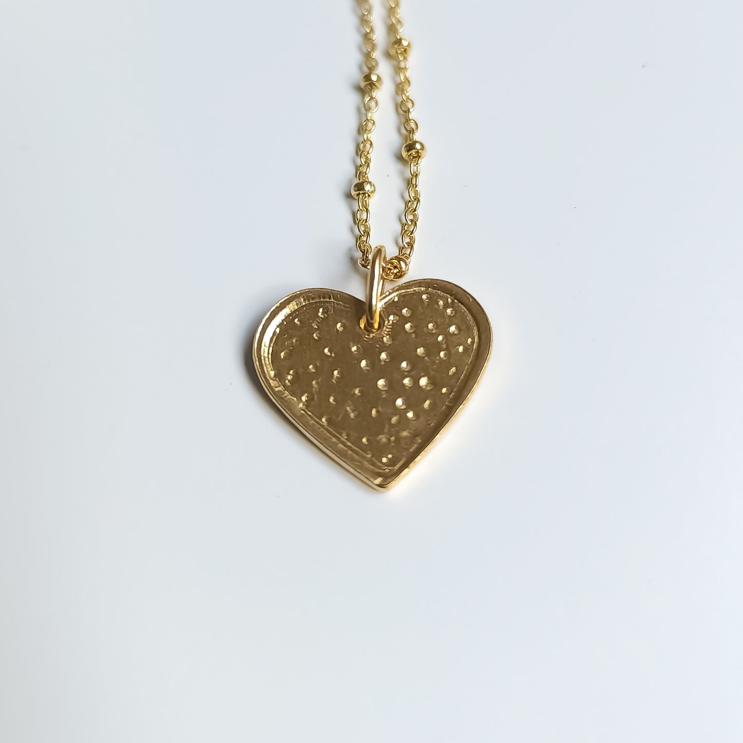 Heart Silver Pendant Gold Plated