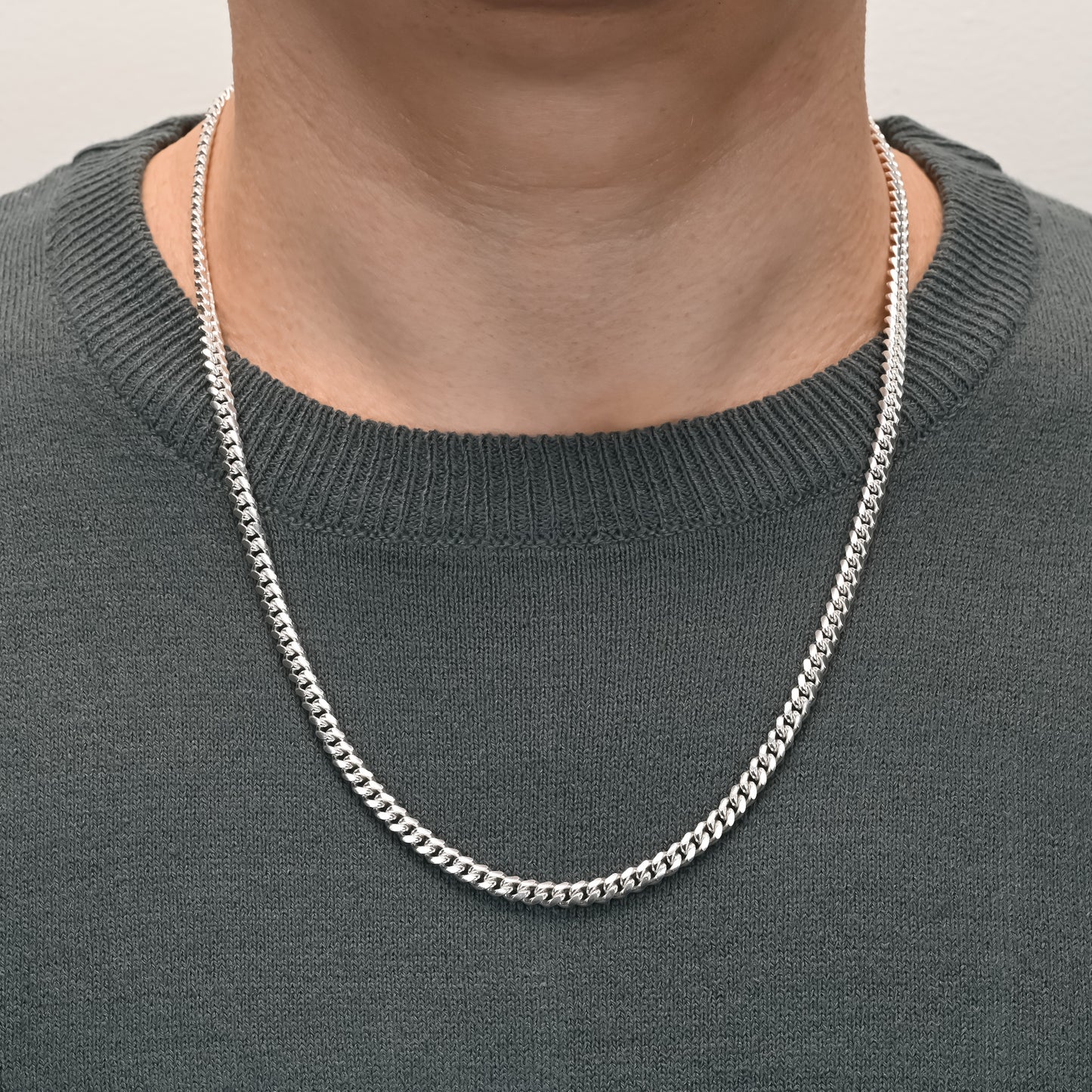 Miami Cuban Silver Chain 4.9mm