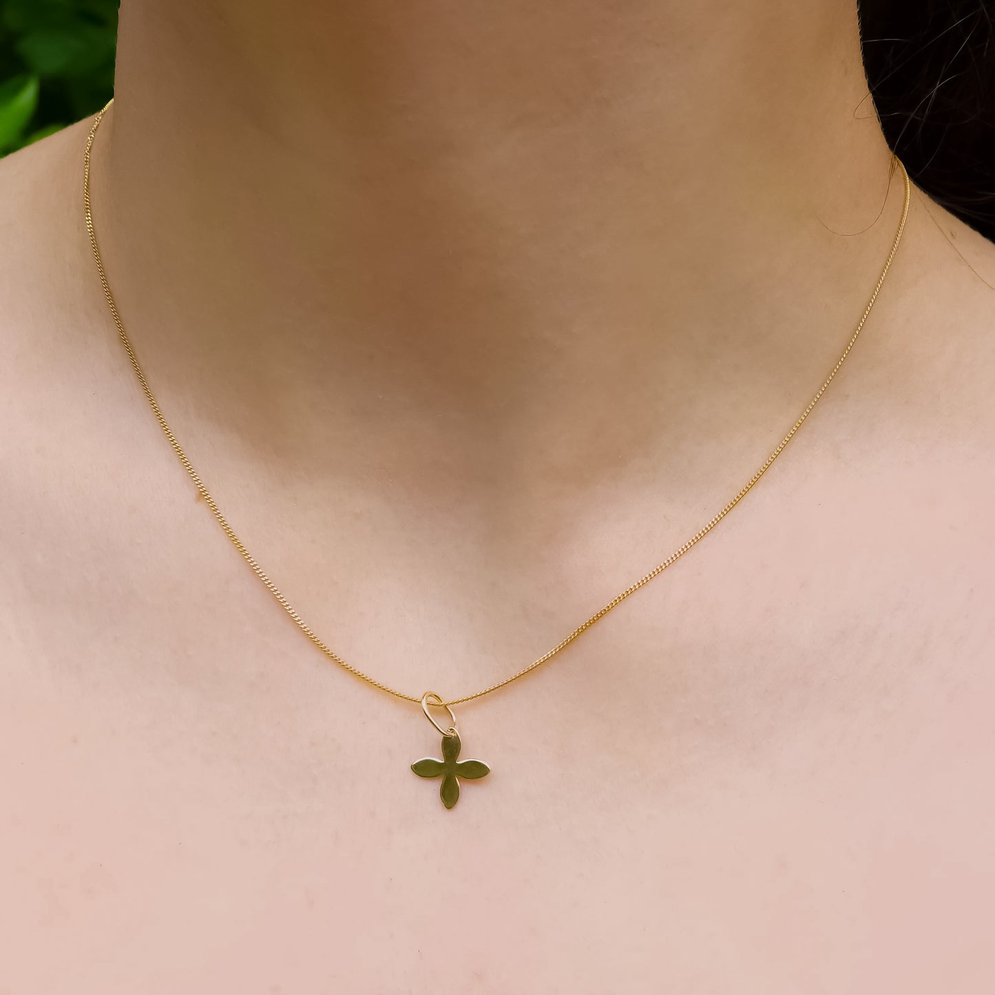 Four Point Star Gold Pendant