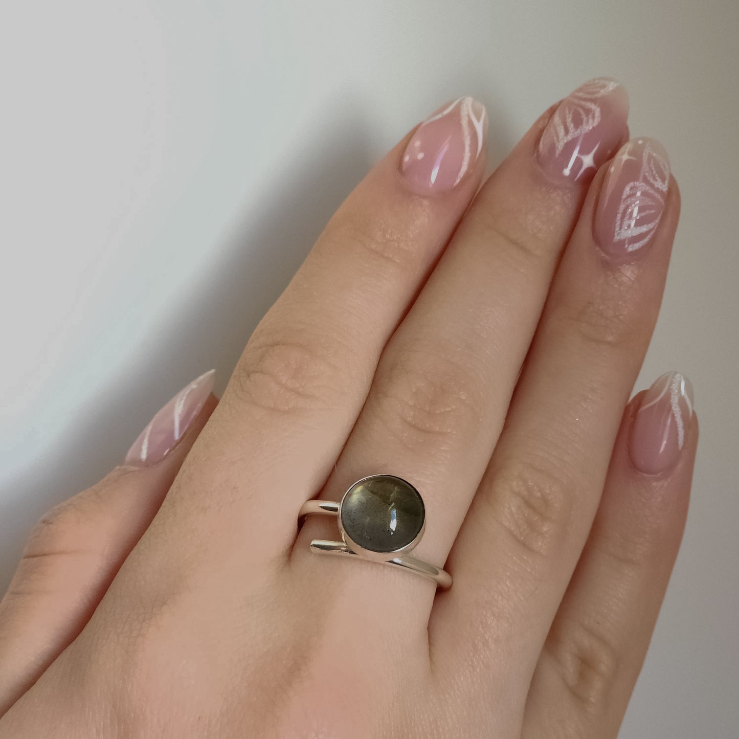 Labradorite silver ring