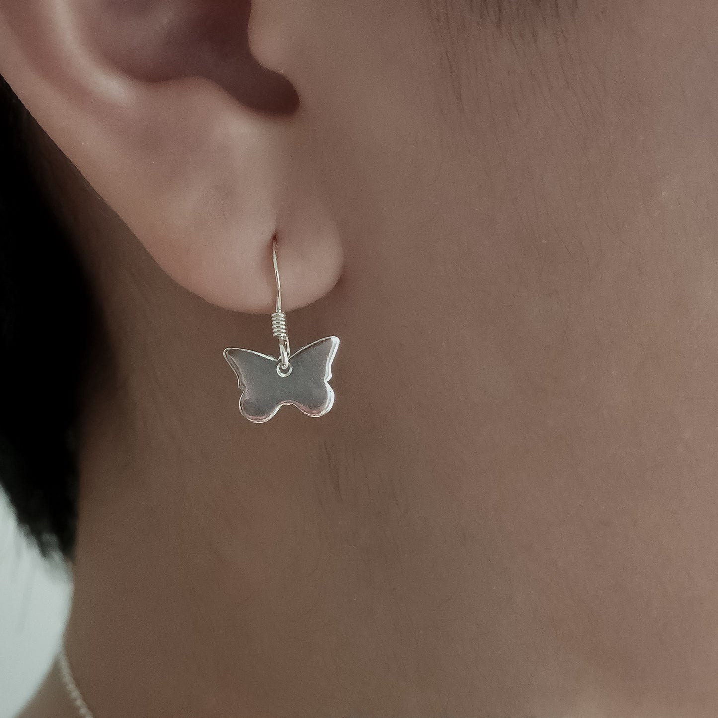 Butterfly Silver Earrings