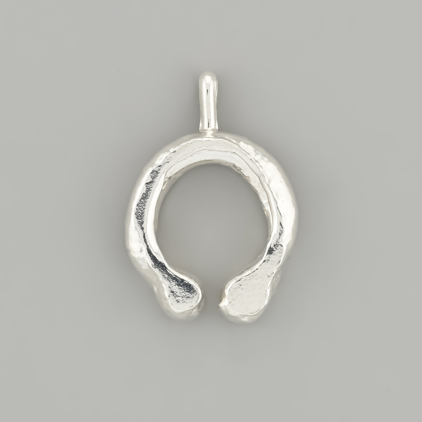 Horseshoe Fine Silver Pendant