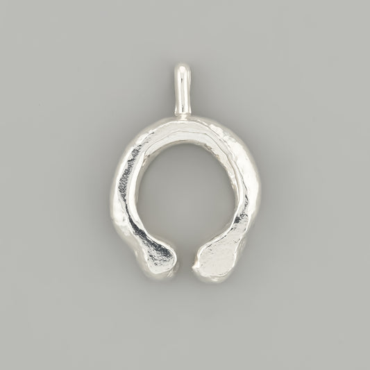 Horseshoe Fine Silver Pendant