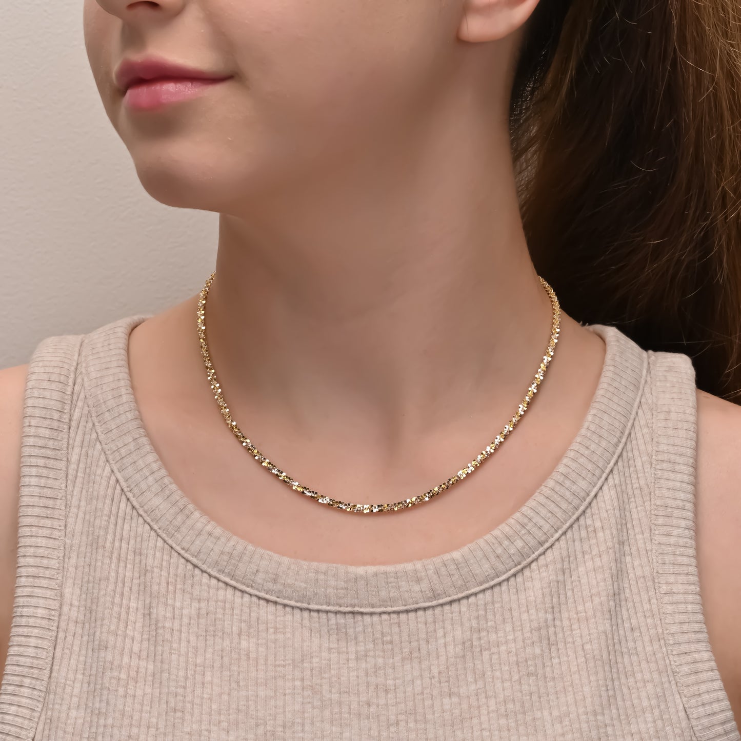 Margarita  Silver Chain Gold & Rhodium Plated 2.1