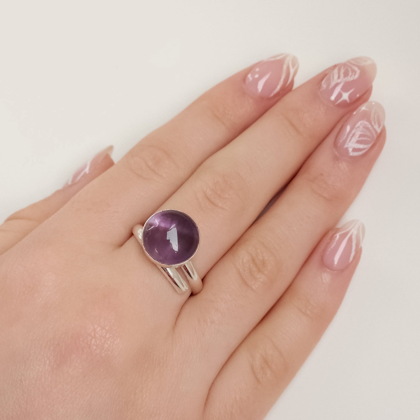 Amethyst Silver Ring