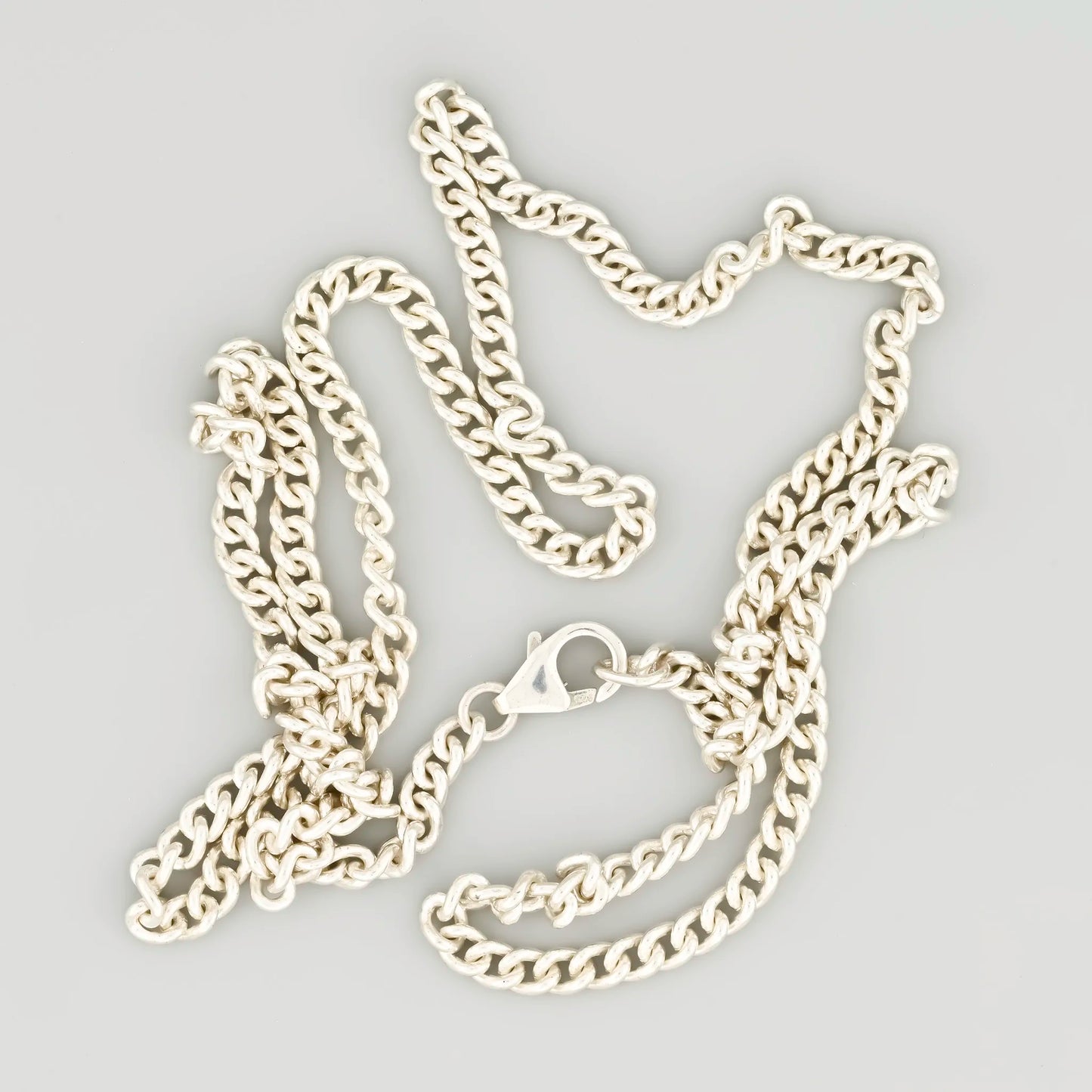 Close curb silver chain 3.5mm