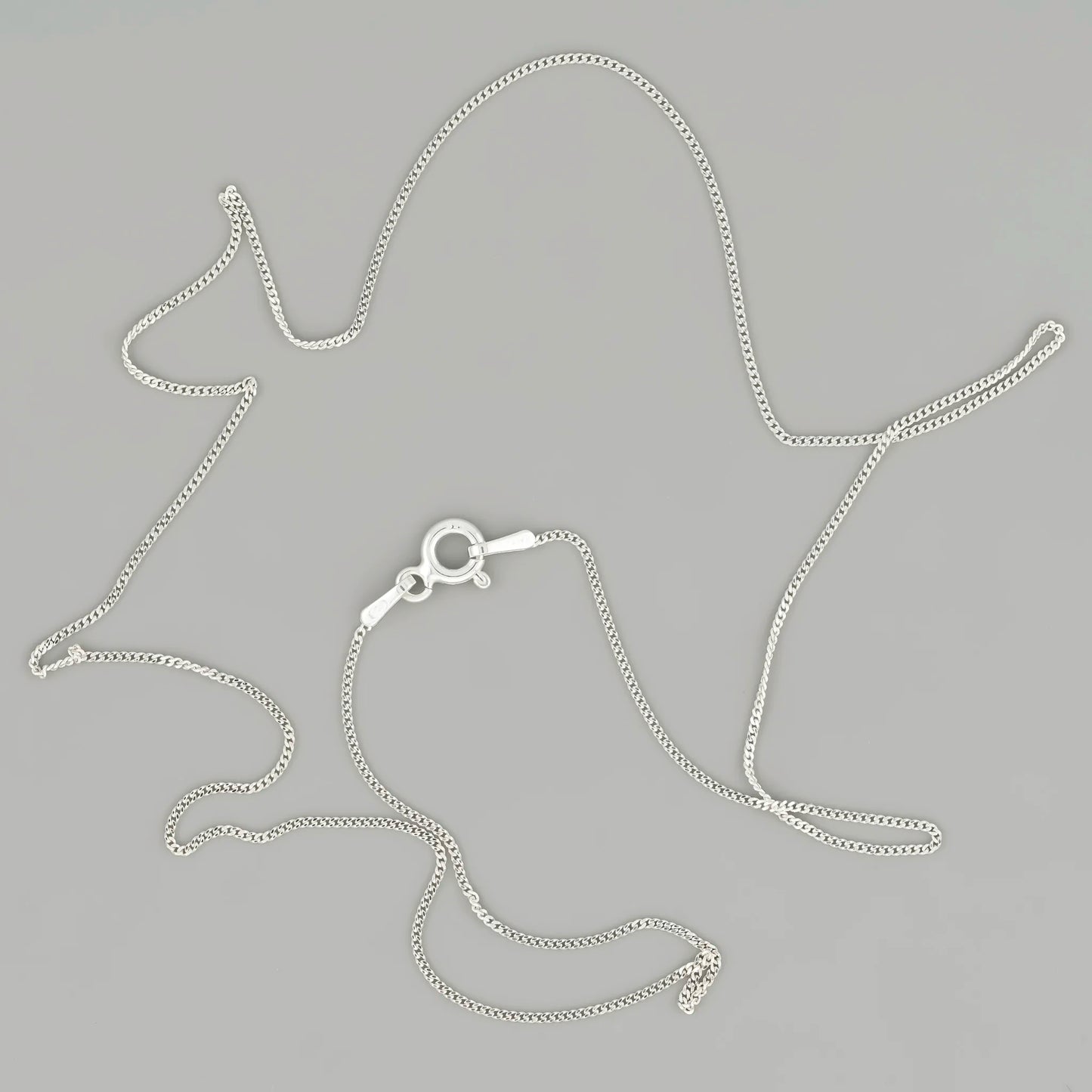 Very delicate Silver Curb Chain 0.45mm