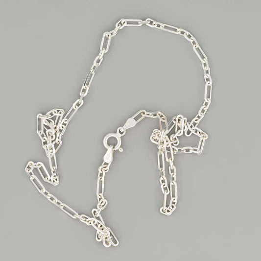 Silver Chain Diamond Cut Anchor 2.9mm