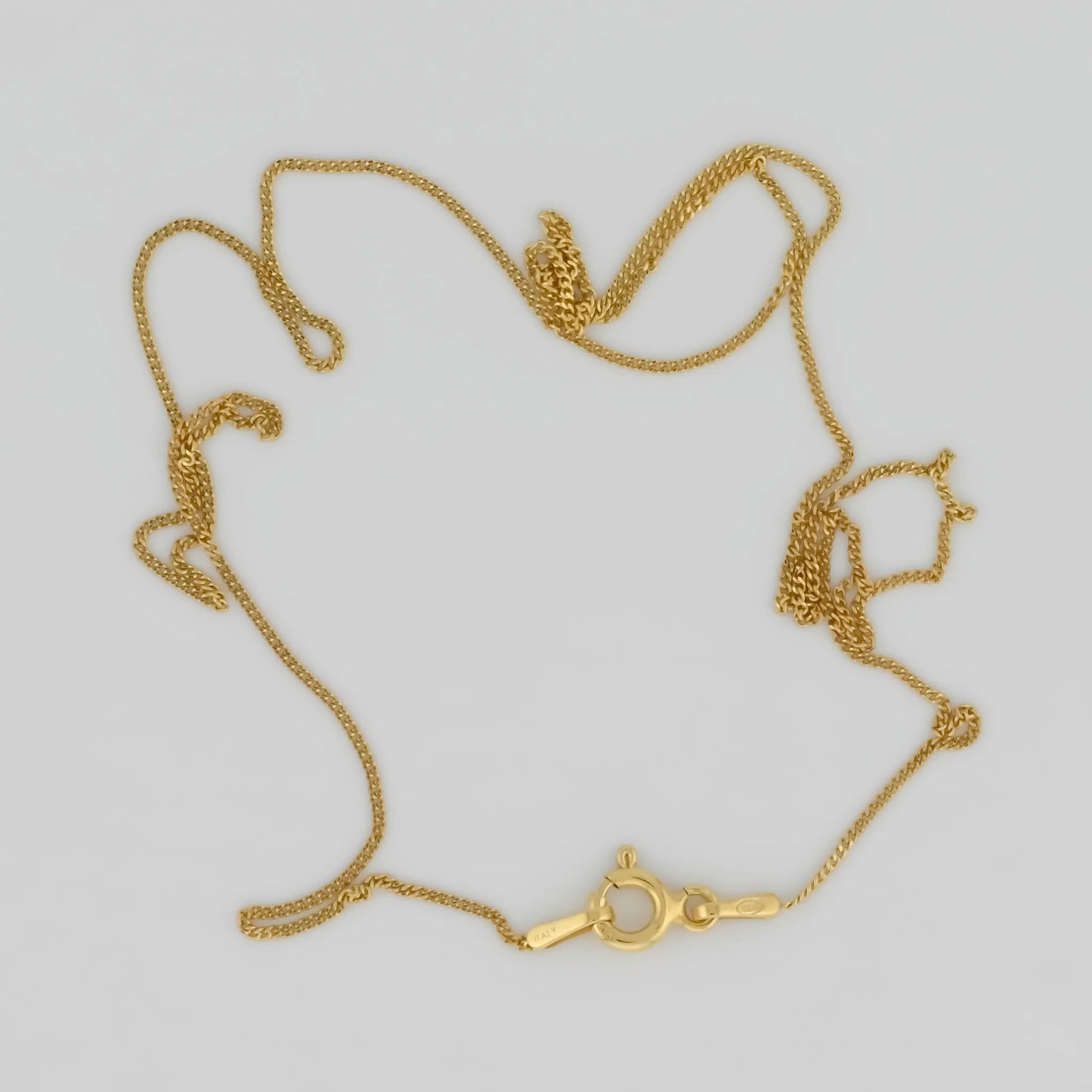 delicate gold plated silver curb chain