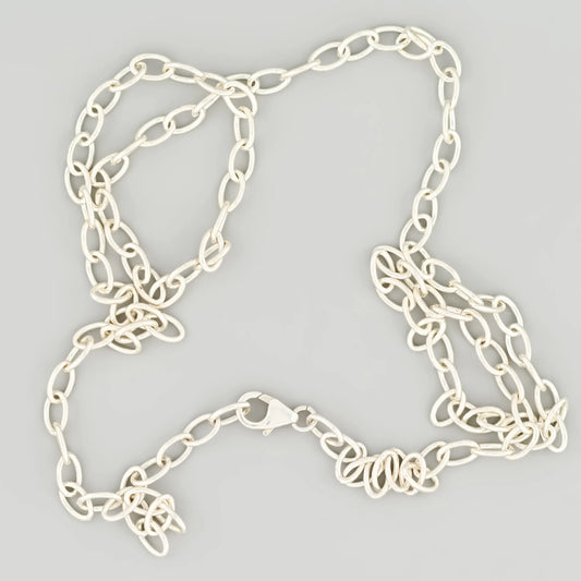 Long Link Cable Silver Chain