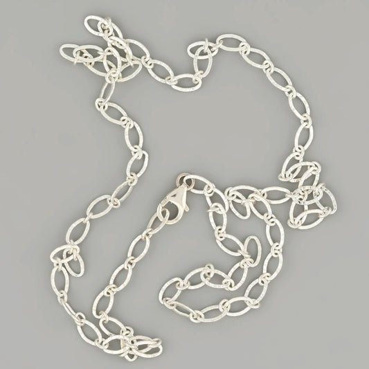 Silver Anchor Oval Chain 4.4mm