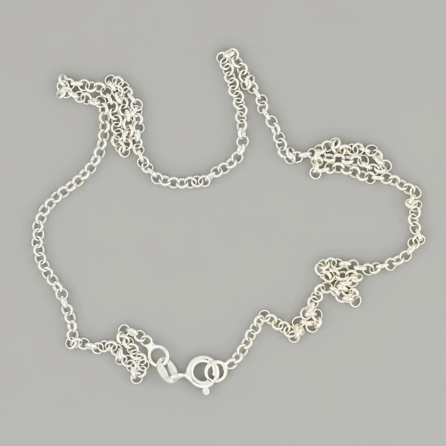 Small Rolo Link Silver Chain 3mm