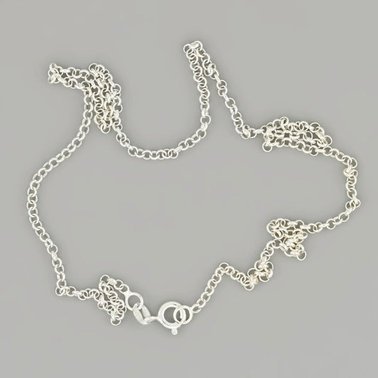 Small Rolo Link Silver Chain 3mm