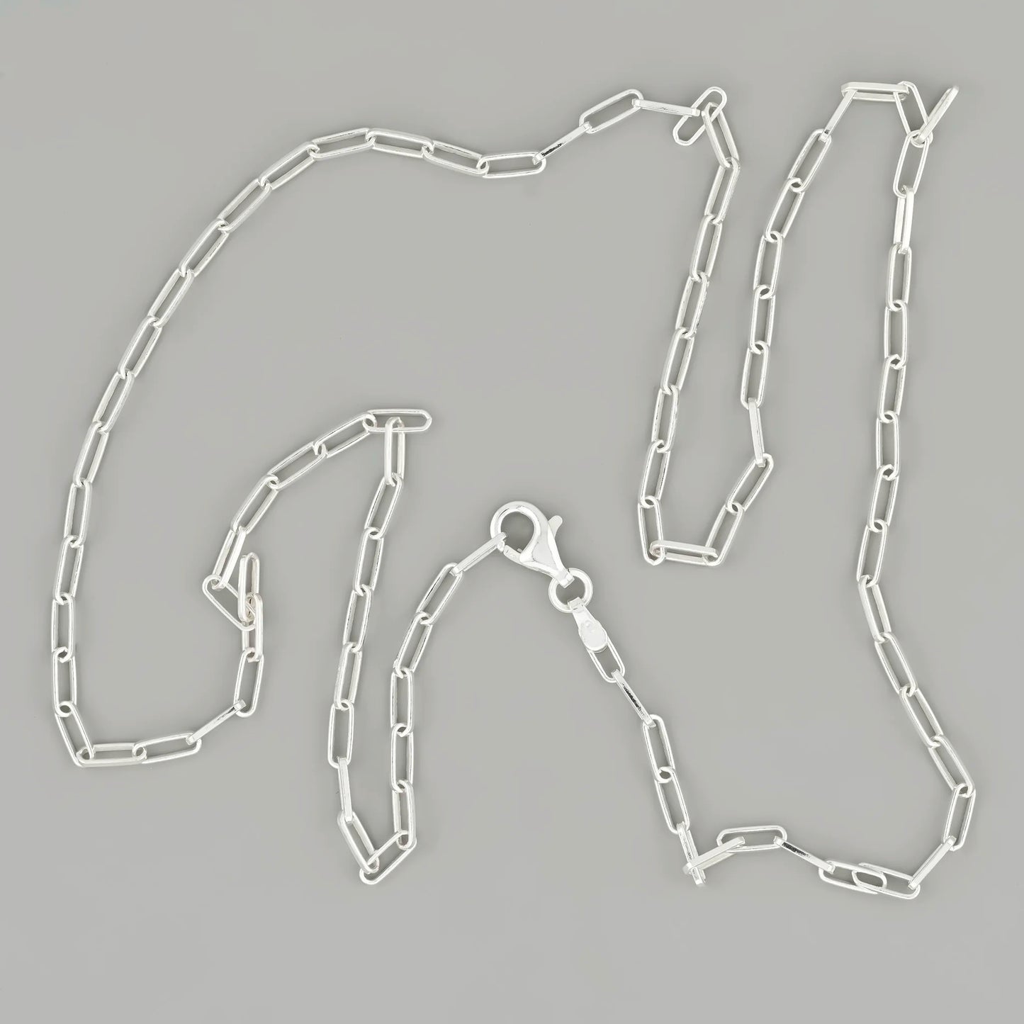 Paperclip Silver Chain