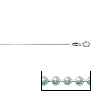 Silver ball chain 1mm