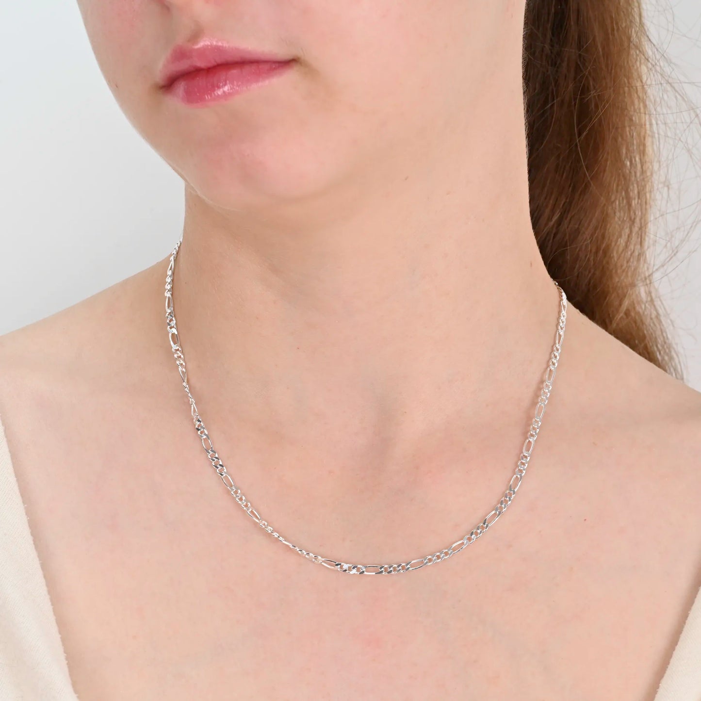 Figaro silver chain 3mm