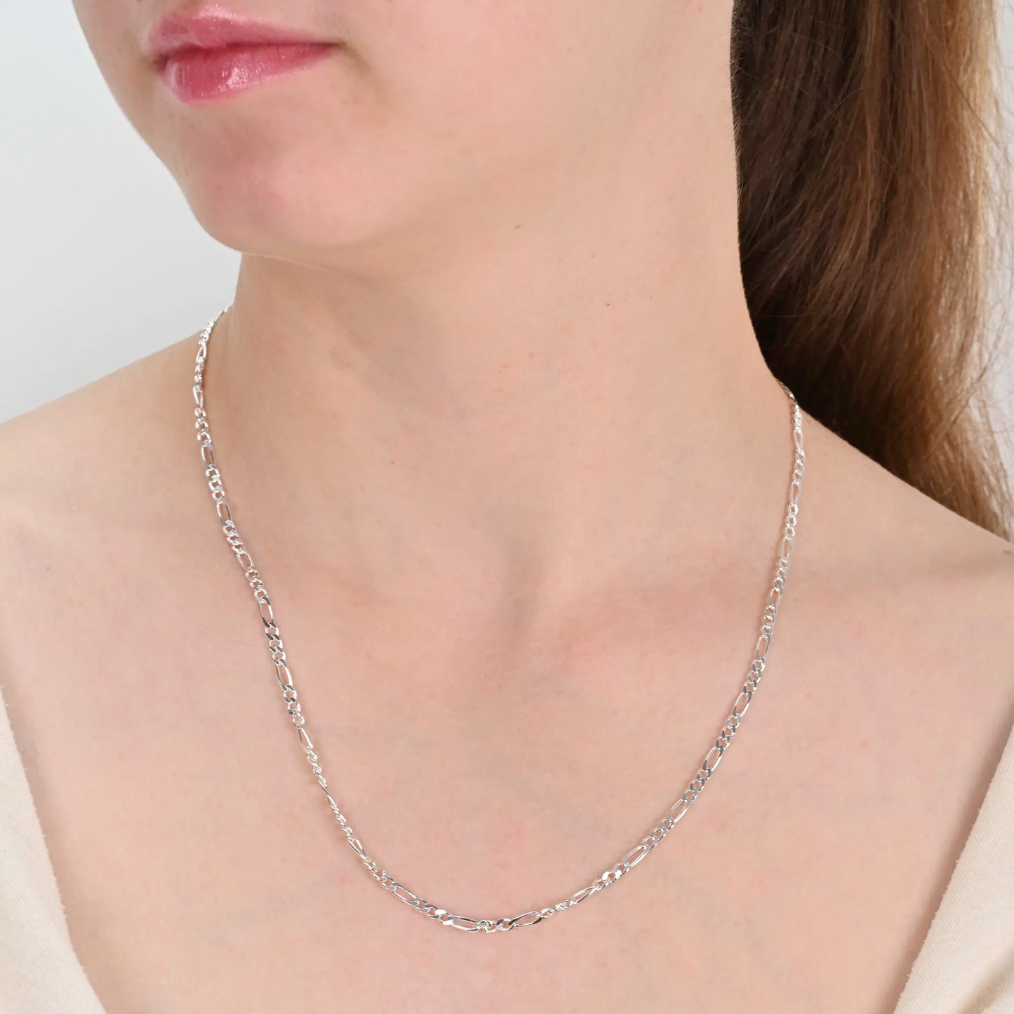 Figaro silver chain 3mm